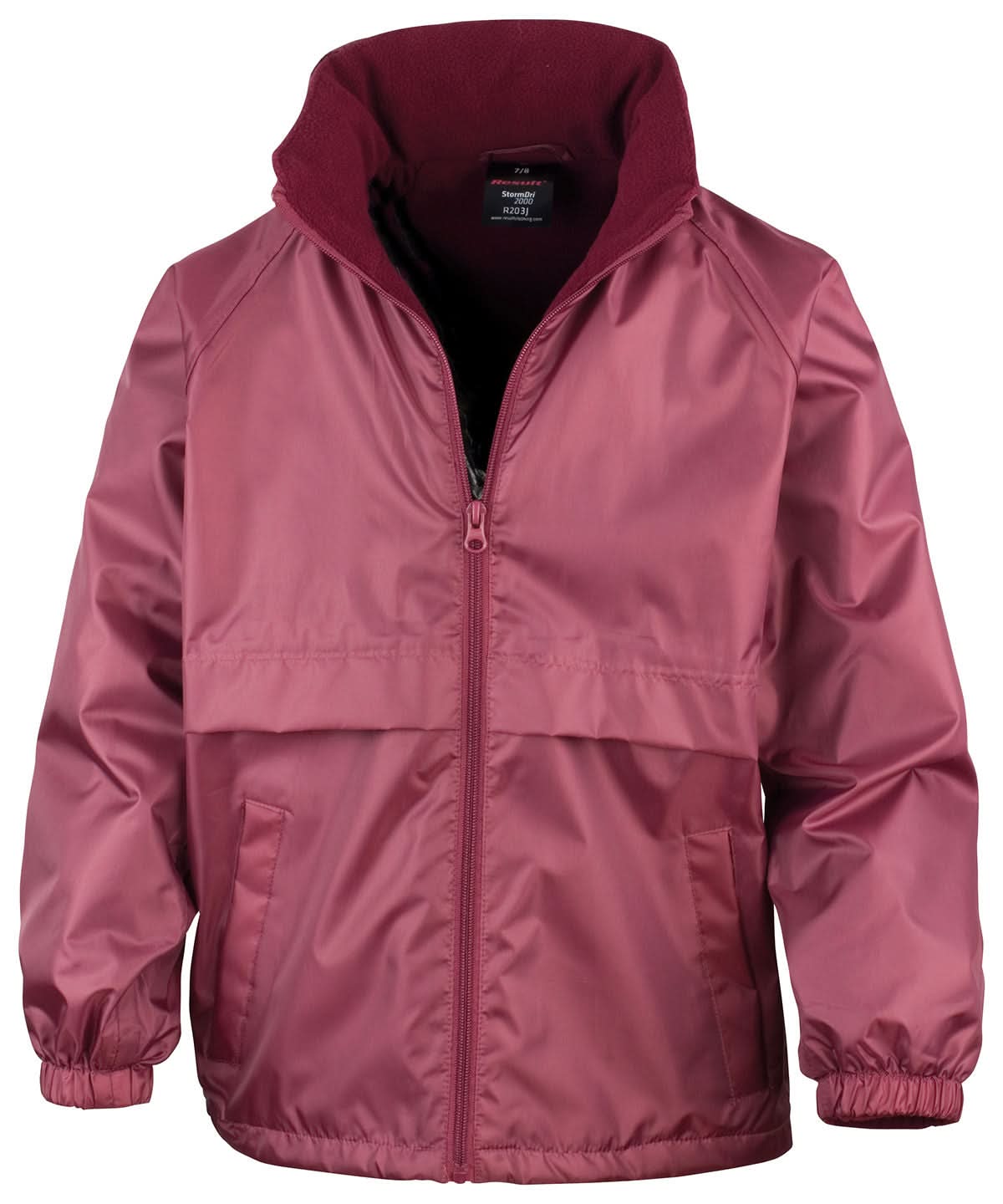 Result Core Core junior microfleece lined jacket R203J - Burgundy - Customisable Jackets