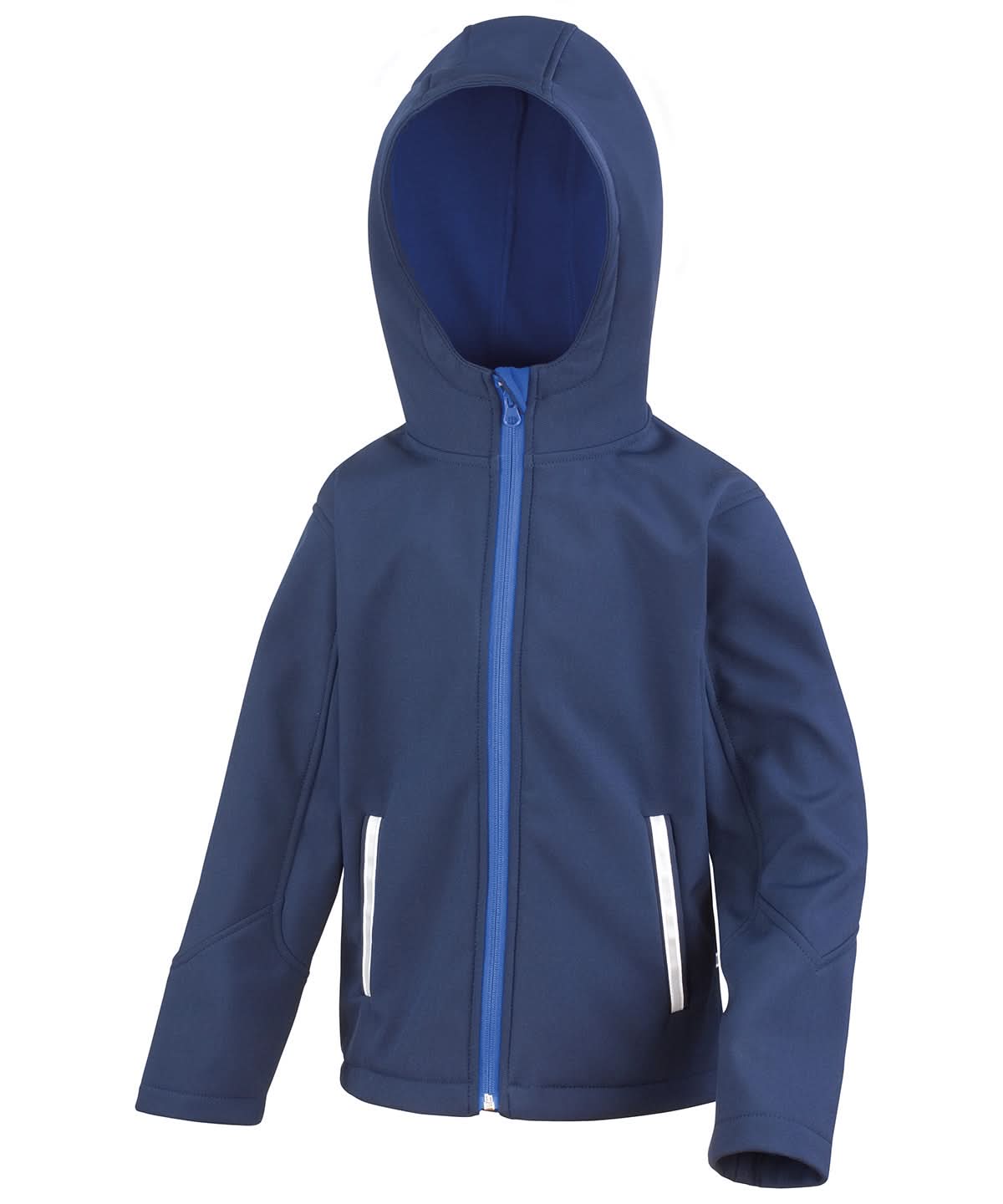Result Core Core junior TX performance hooded softshell jacket R224J - Navy Royal - Customisable Softshell Jacket