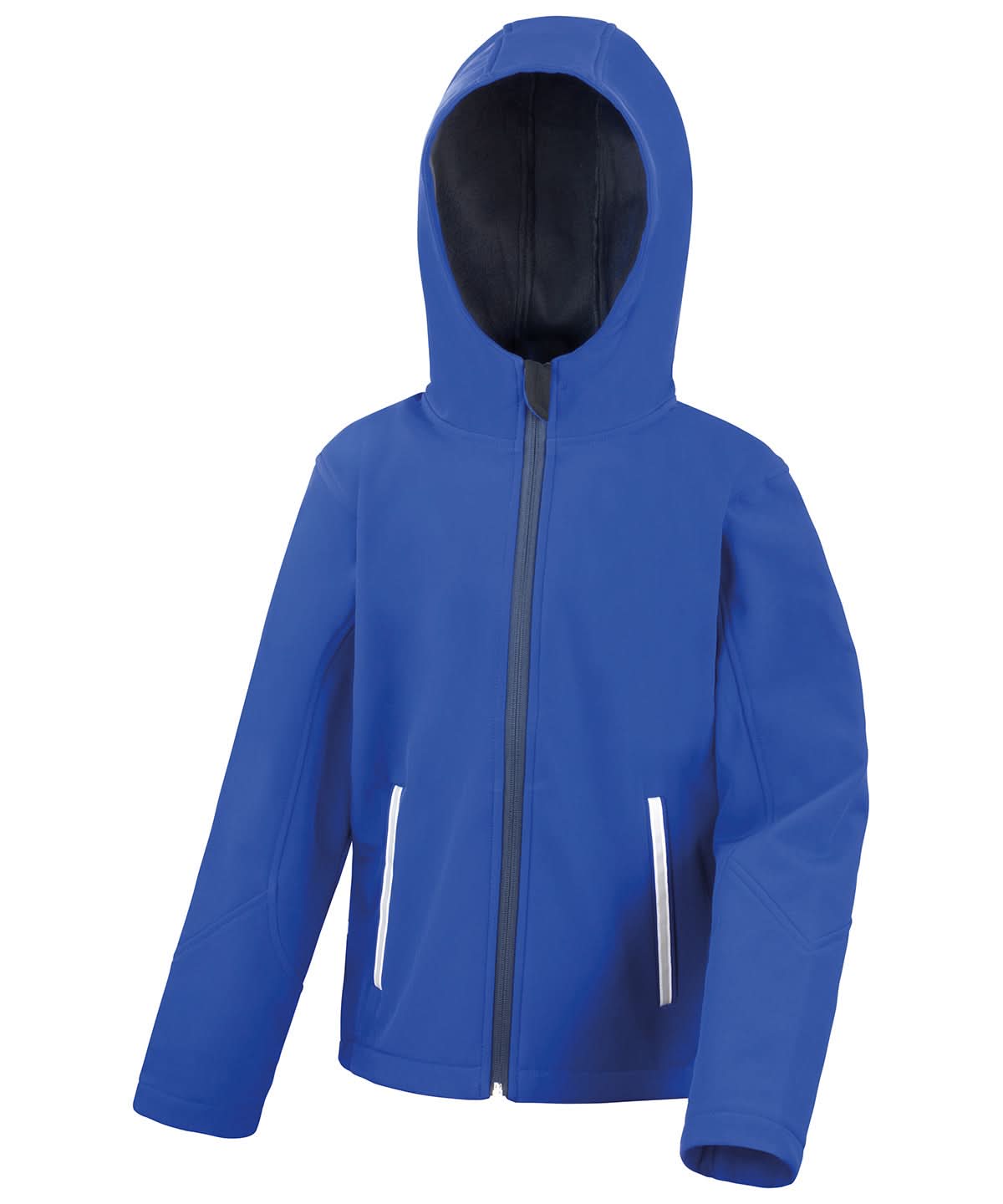 Result Core Core junior TX performance hooded softshell jacket R224J - Royal Navy - Customisable Softshell Jacket