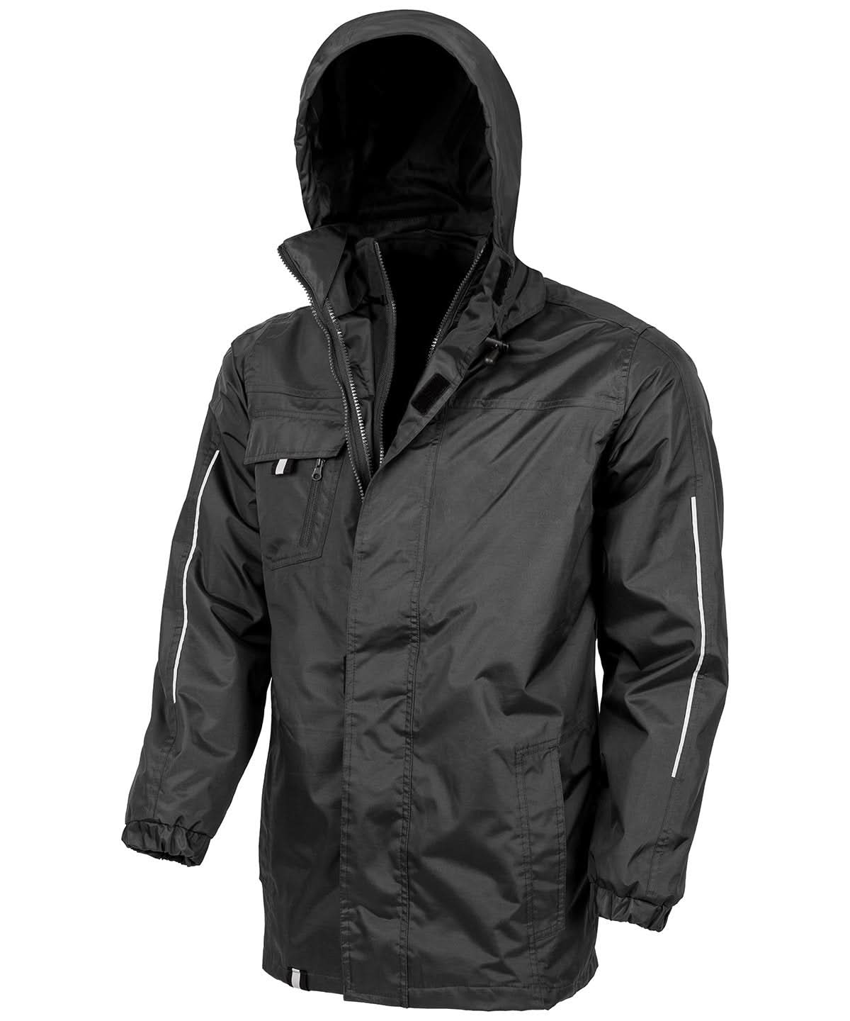 Result Core 3 in1 CORE transit jacket with printable softshell inner R236X - Black - Customisable Softshell Jacket