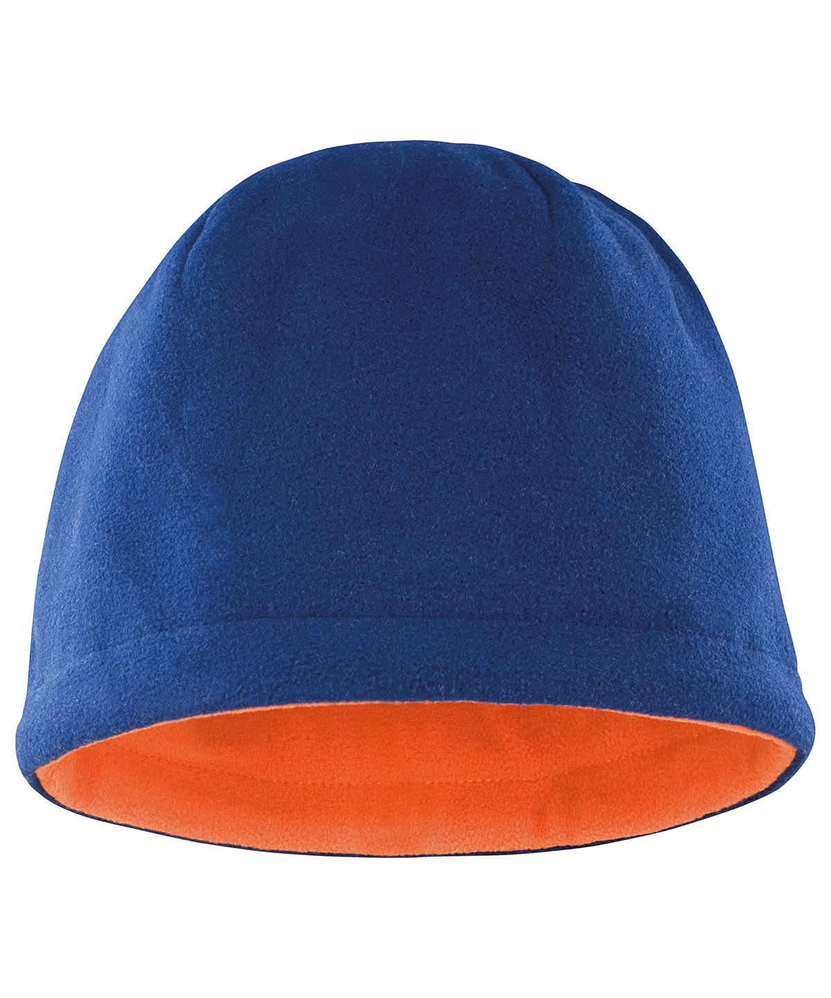 Result Winter Essentials Reversible fleece skull hat R374X - Navy Orange One size - Customisable Hats
