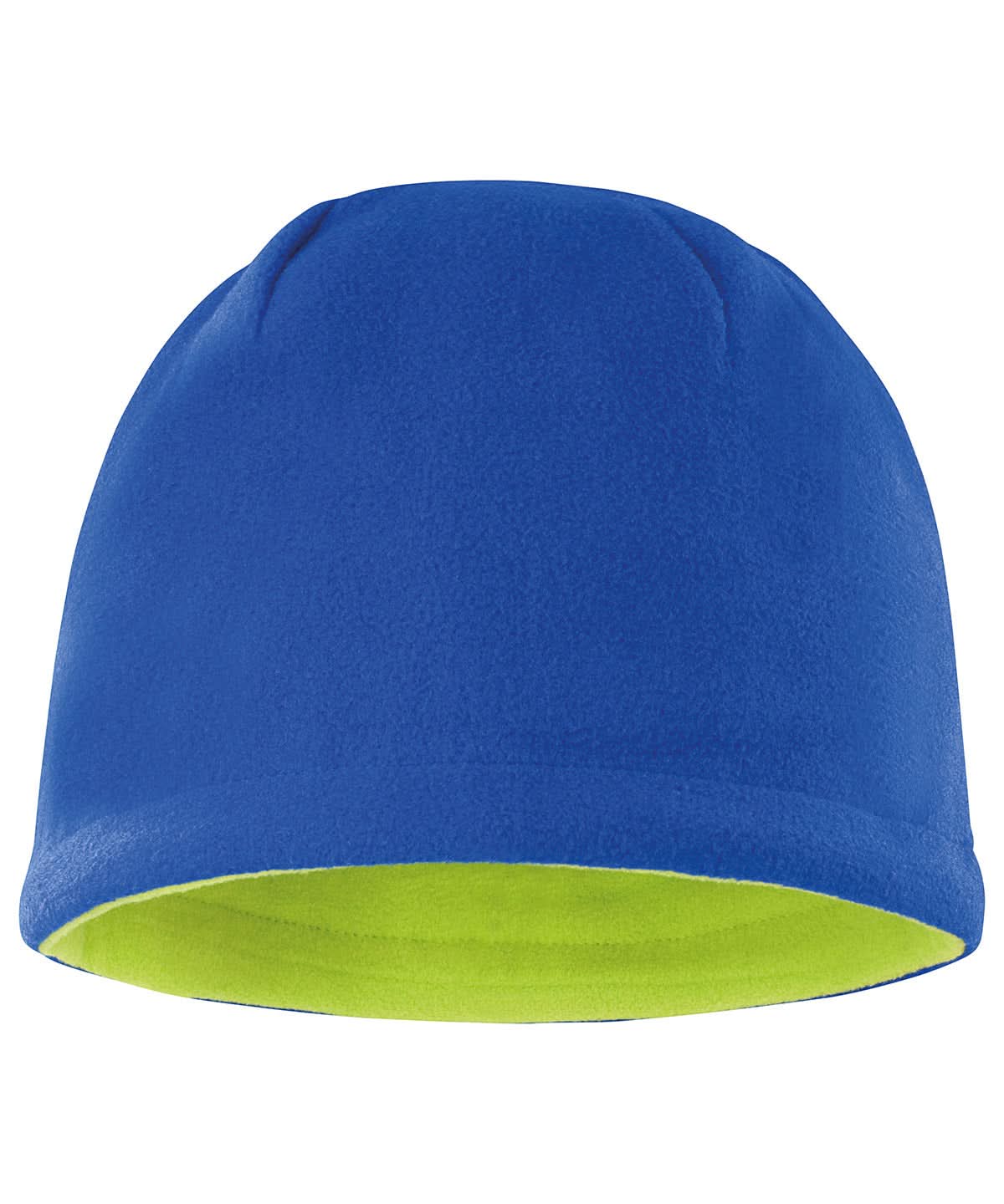 Result Winter Essentials Reversible fleece skull hat R374X - Royal Lime One size - Customisable Hats