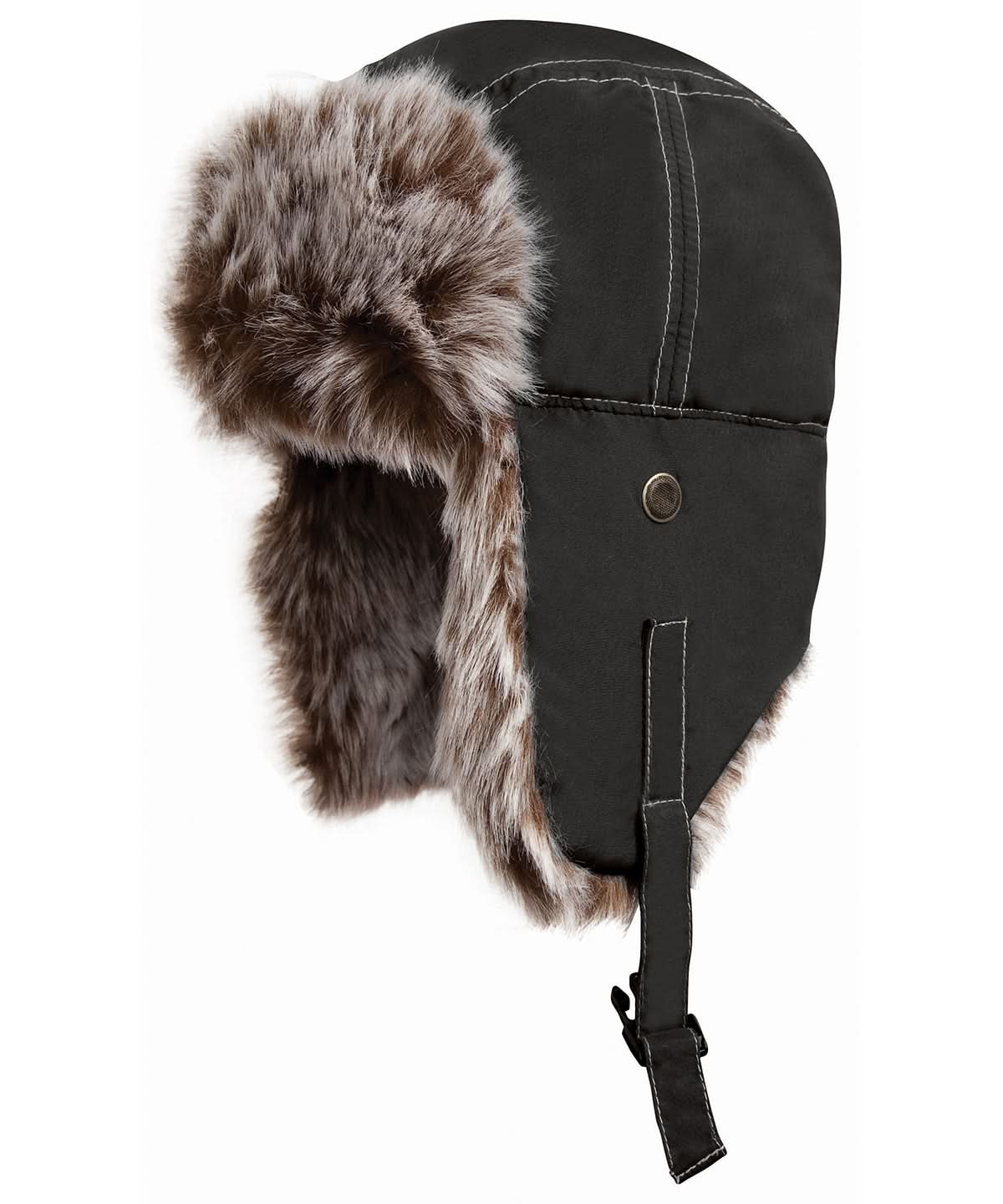 Result Winter Essentials Classic sherpa hat RC056 - Jet Black - Customisable Hats
