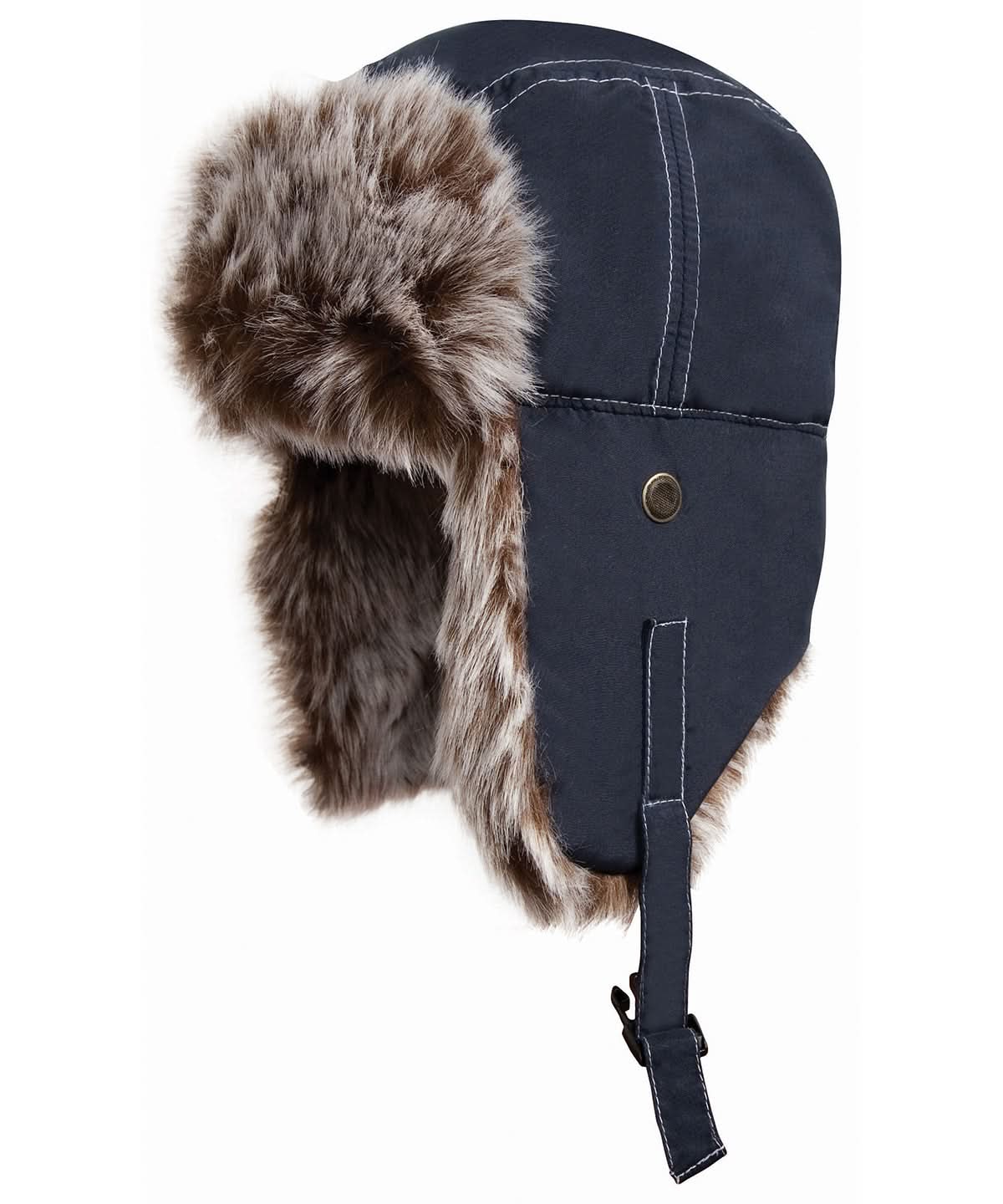 Result Winter Essentials Classic sherpa hat RC056 - Midnight Blue - Customisable Hats