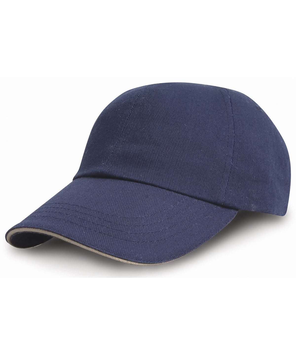 Result Headwear Heavy cotton drill pro style with sandwich peak RC10P - Navy Putty One size - Customisable Caps