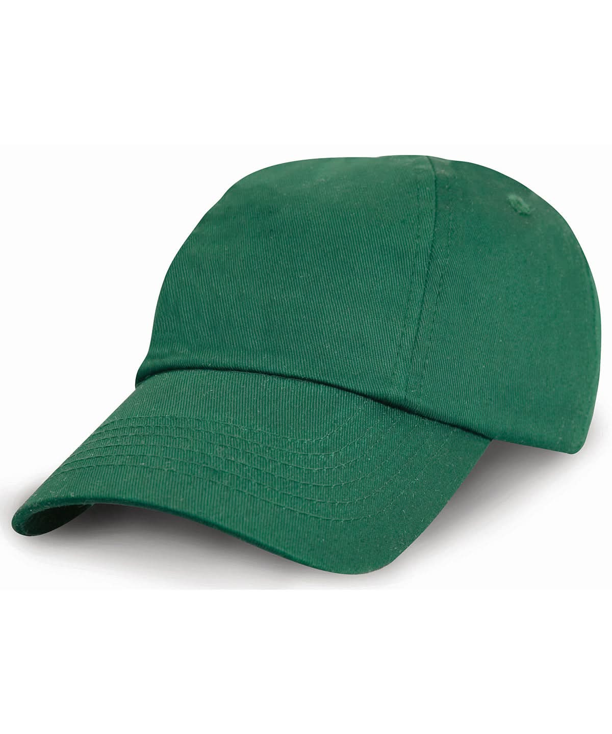 Result Headwear Junior low profile cotton cap RC18J - Bottle Green One size - Customisable Caps