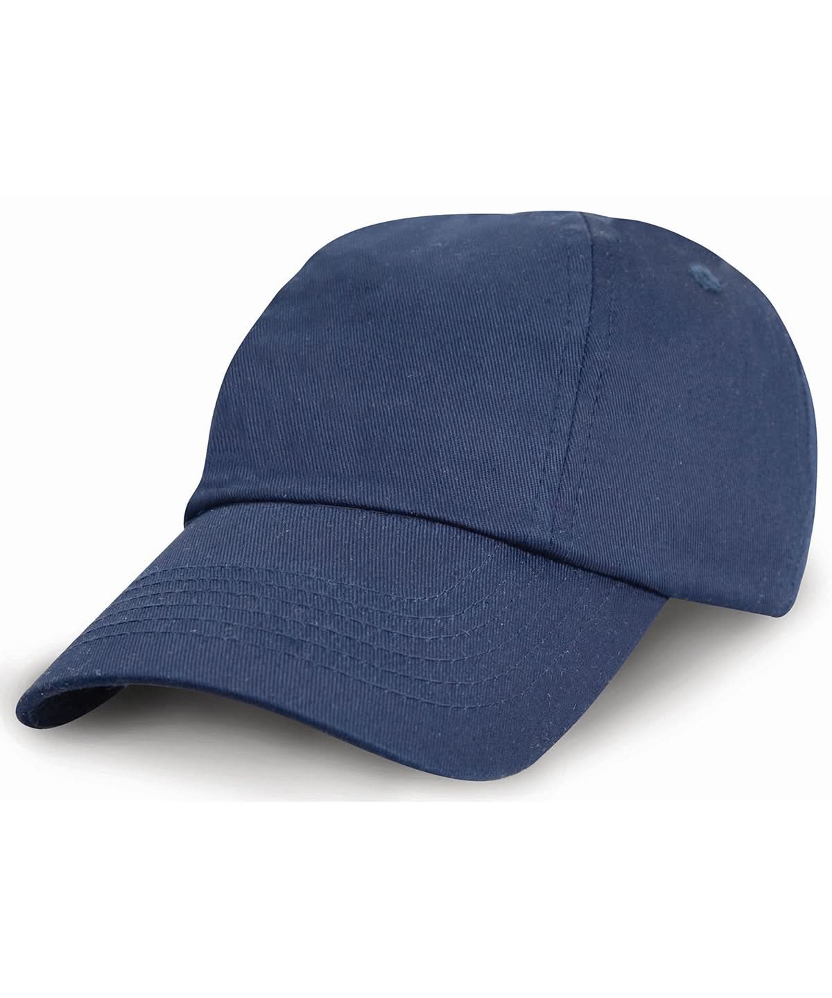 Result Headwear Junior low profile cotton cap RC18J - Navy One size - Customisable Caps