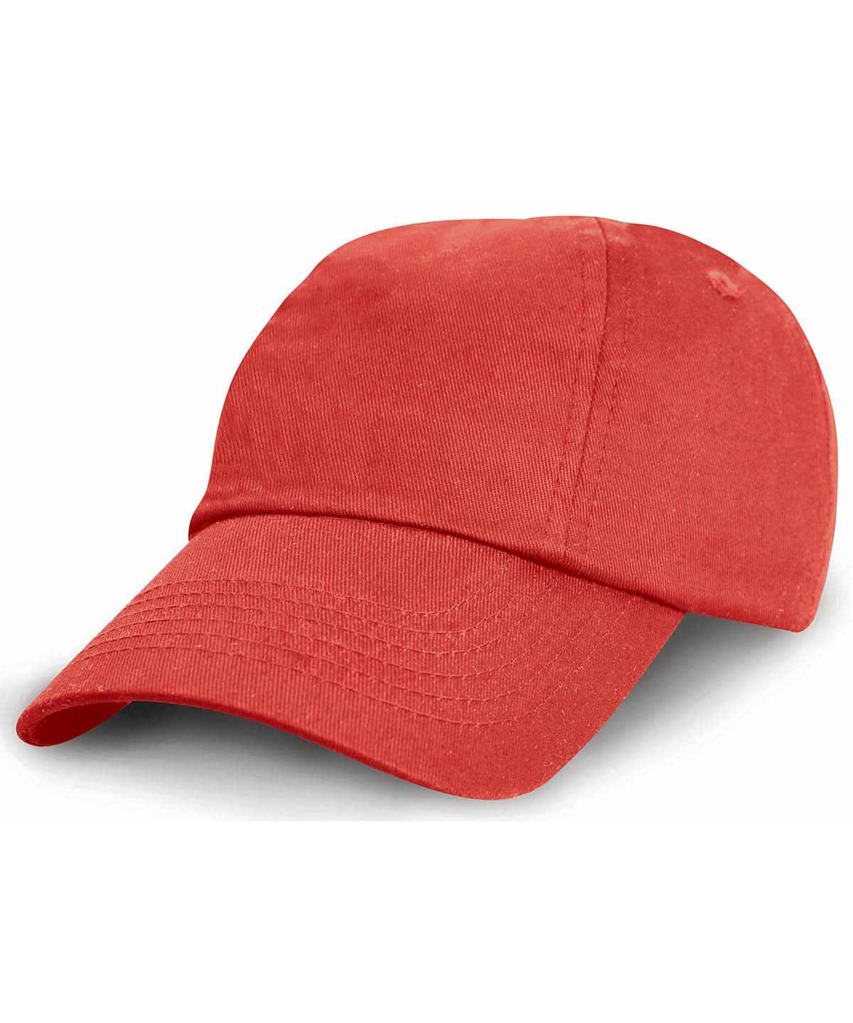 Result Headwear Junior low profile cotton cap RC18J - Red One size - Customisable Caps