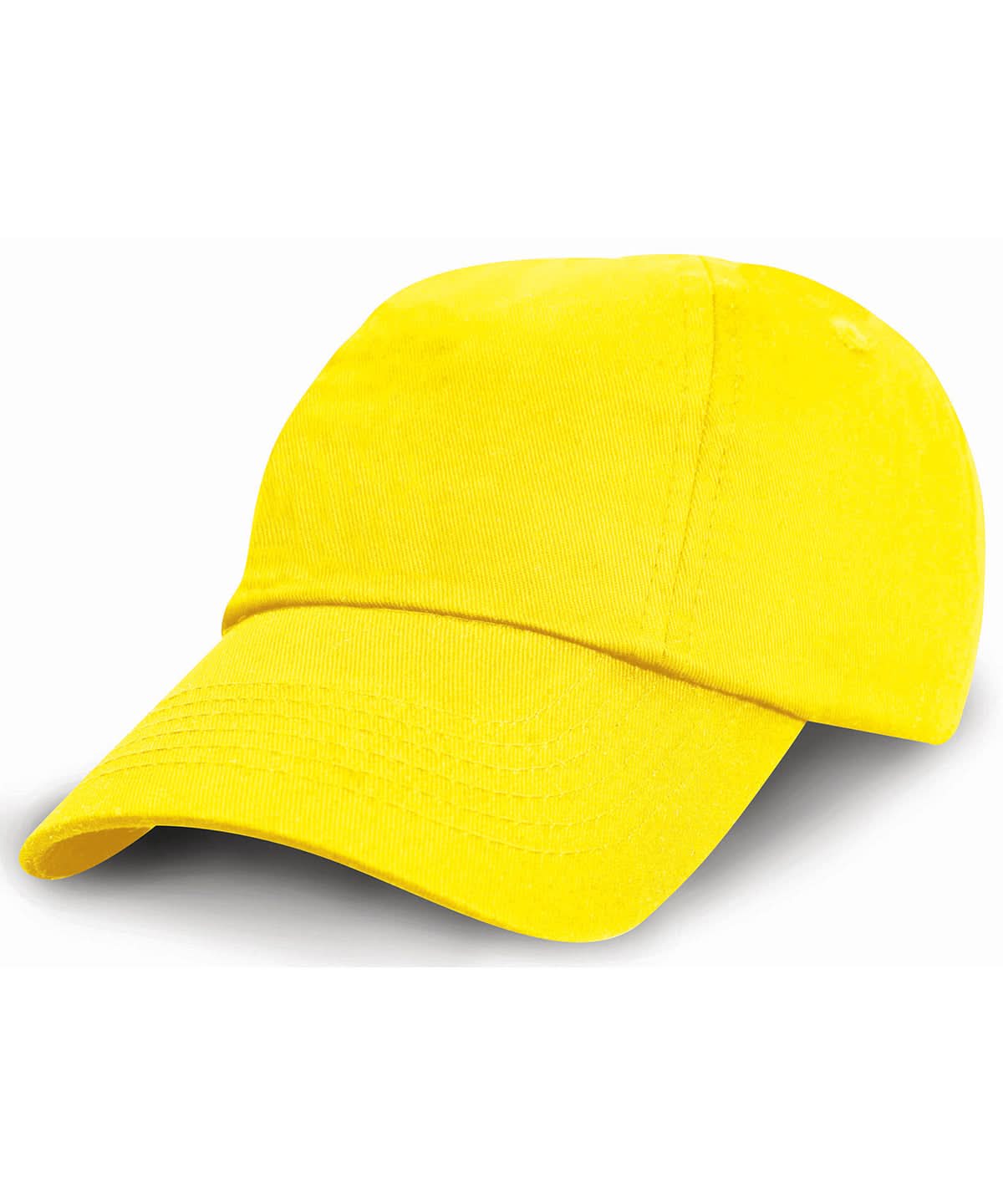 Result Headwear Junior low profile cotton cap RC18J - Yellow One size - Customisable Caps