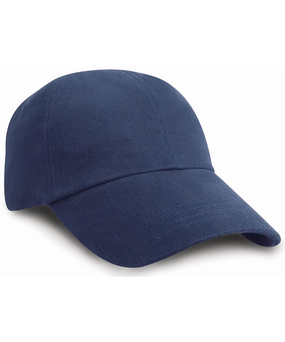 Result Headwear Low profile heavy brushed cotton cap RC24X - Navy One size - Customisable Caps