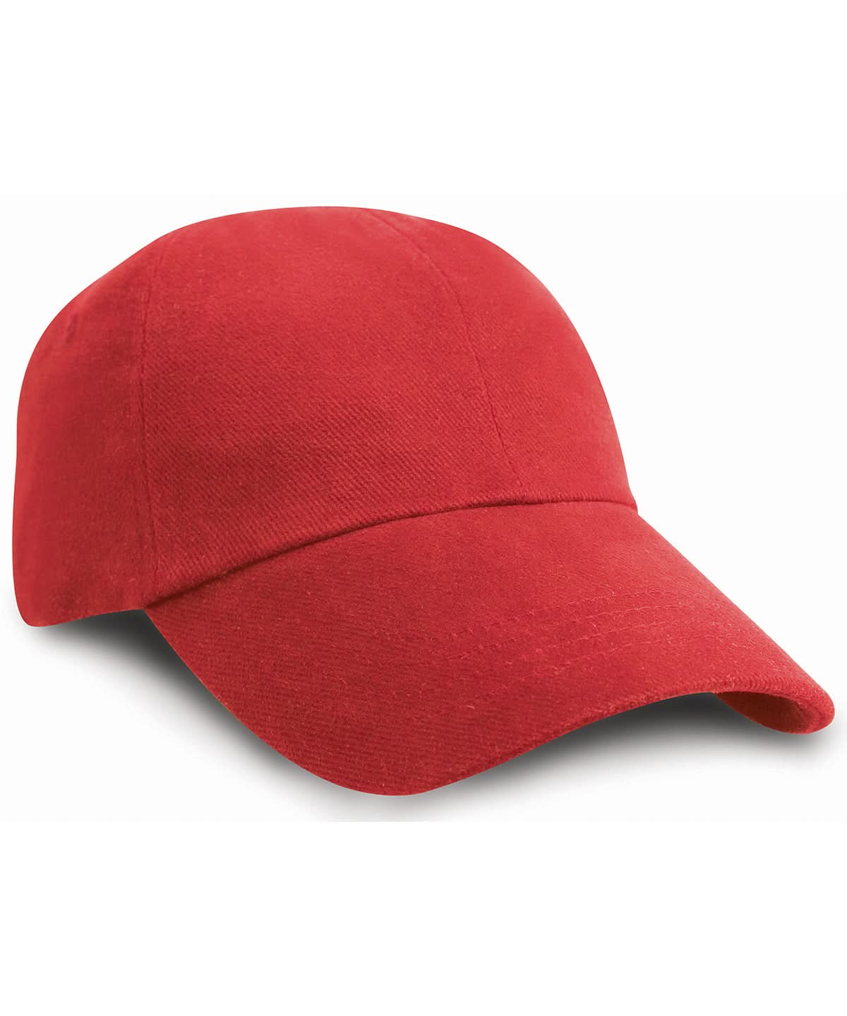 Result Headwear Low profile heavy brushed cotton cap RC24X - Red One size - Customisable Caps