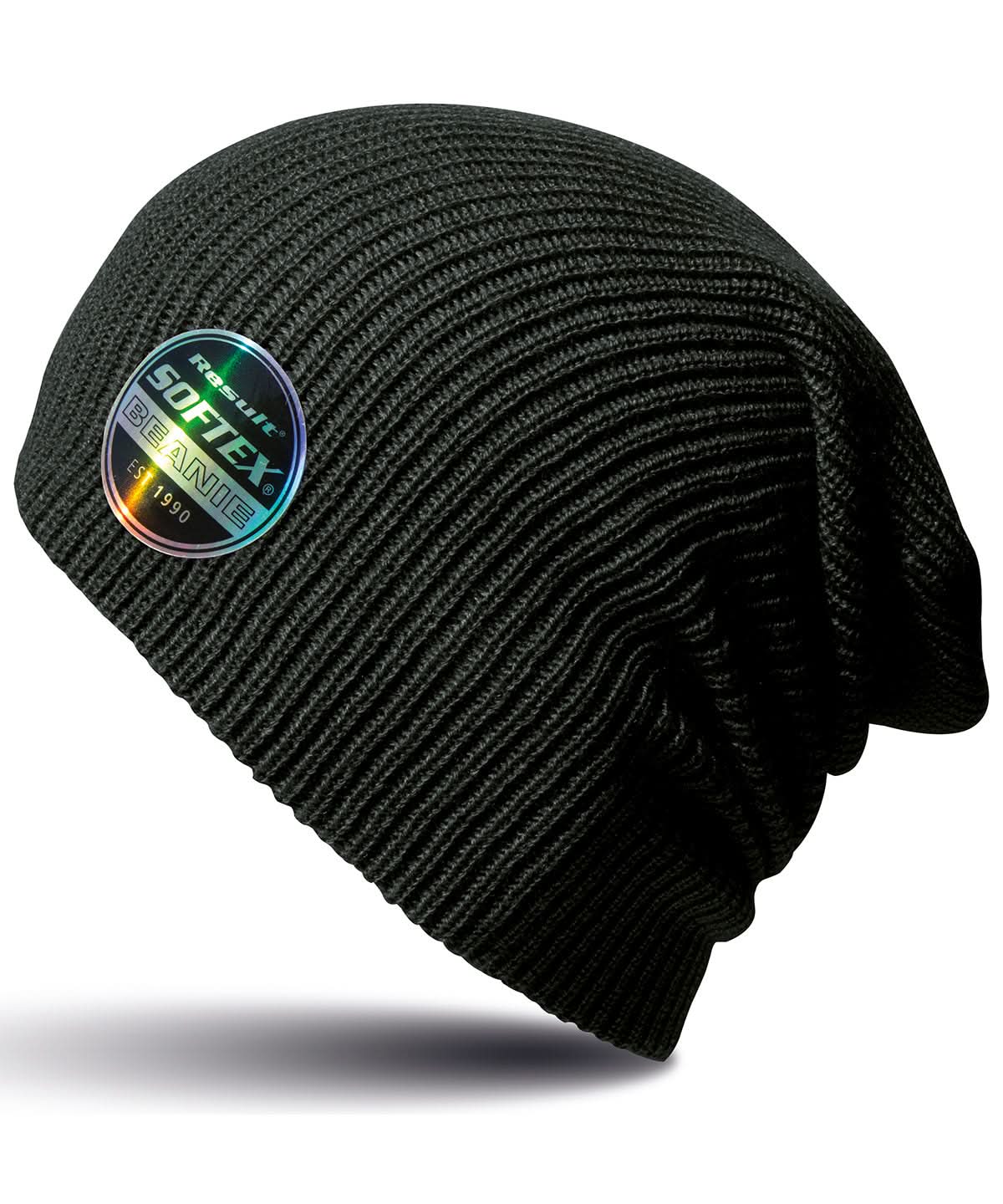 Result Winter Essentials Core Softex beanie RC31X - Black One size - Customisable Beanies