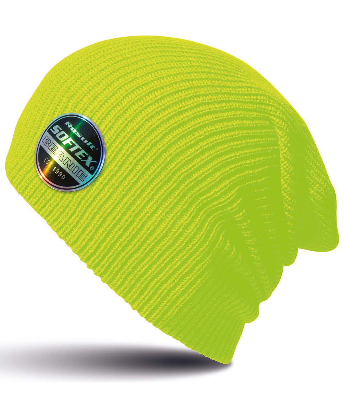 Result Winter Essentials Core Softex beanie RC31X - Flo Yellow One size - Customisable Beanies