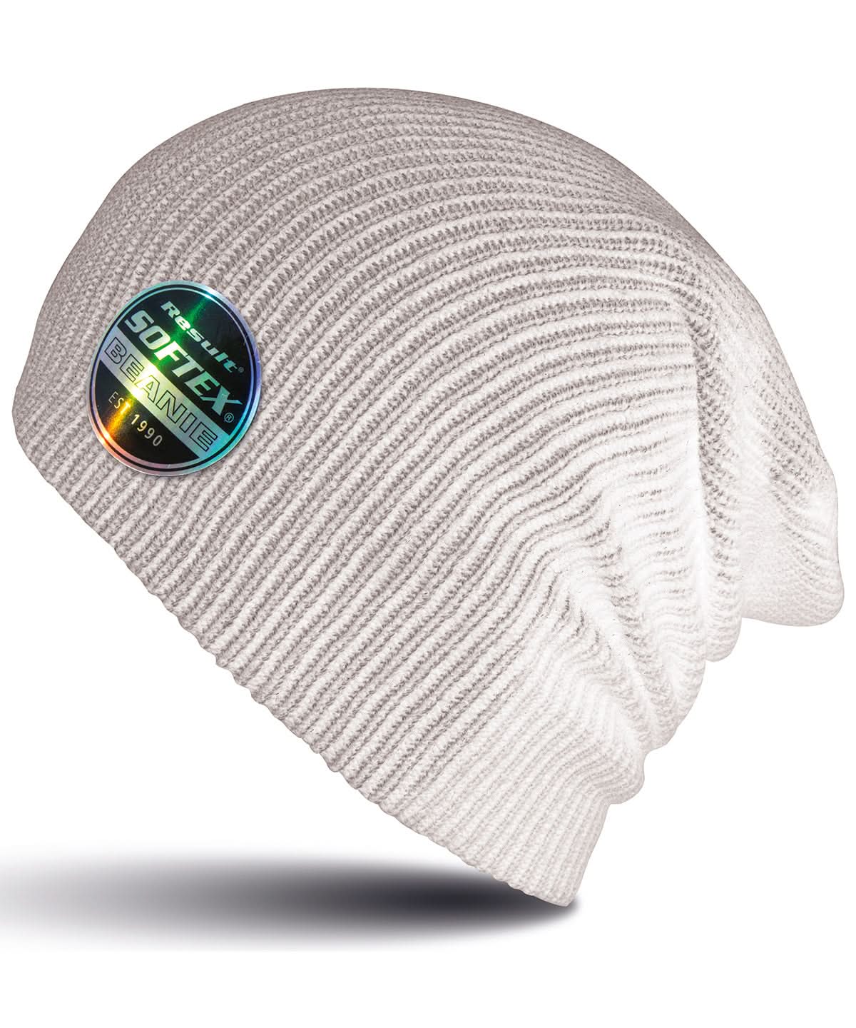 Result Winter Essentials Core Softex beanie RC31X - White One size - Customisable Beanies