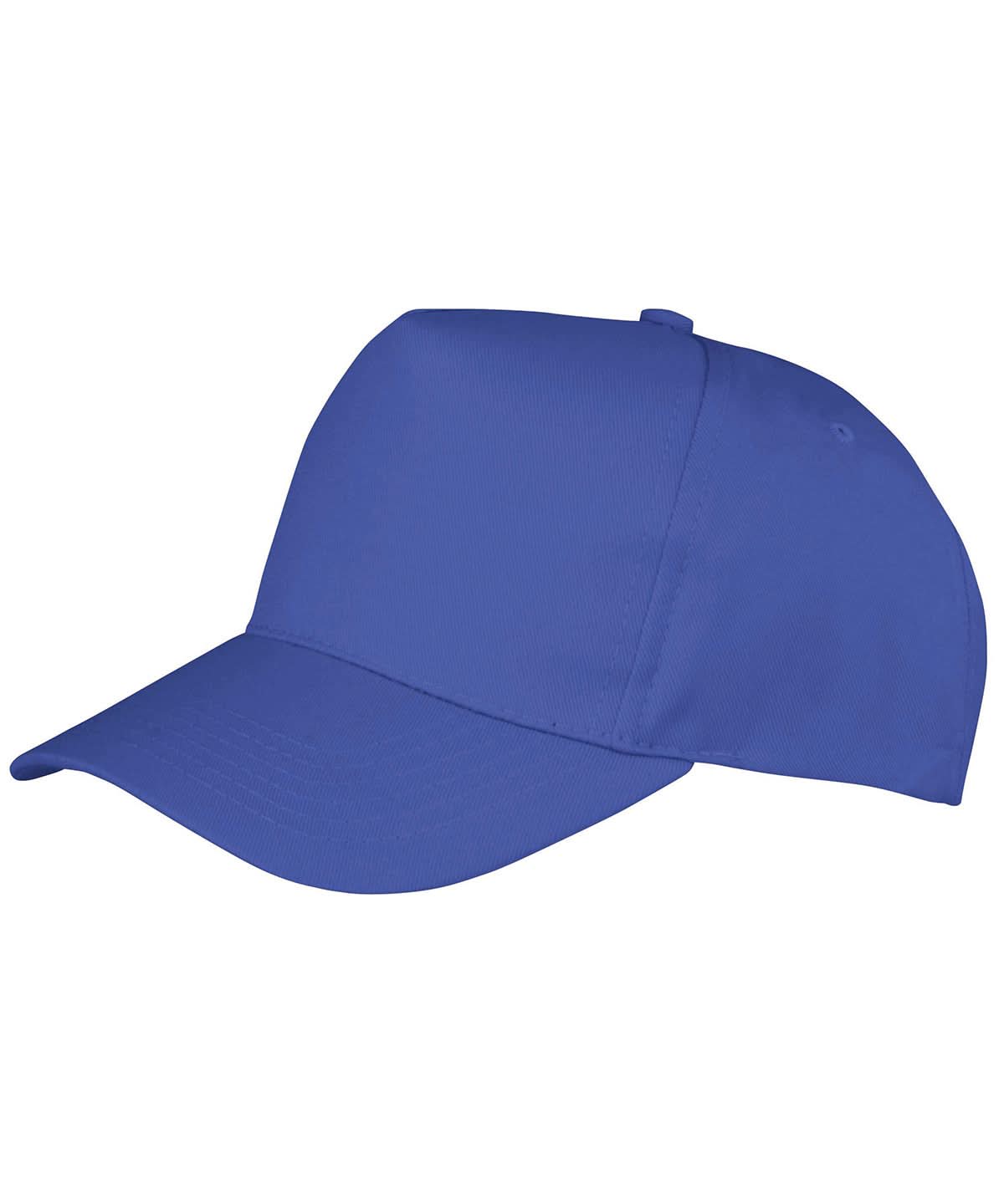 Result Headwear Boston junior 6535 polycotton cap RC84J - Royal One size - Customisable Caps