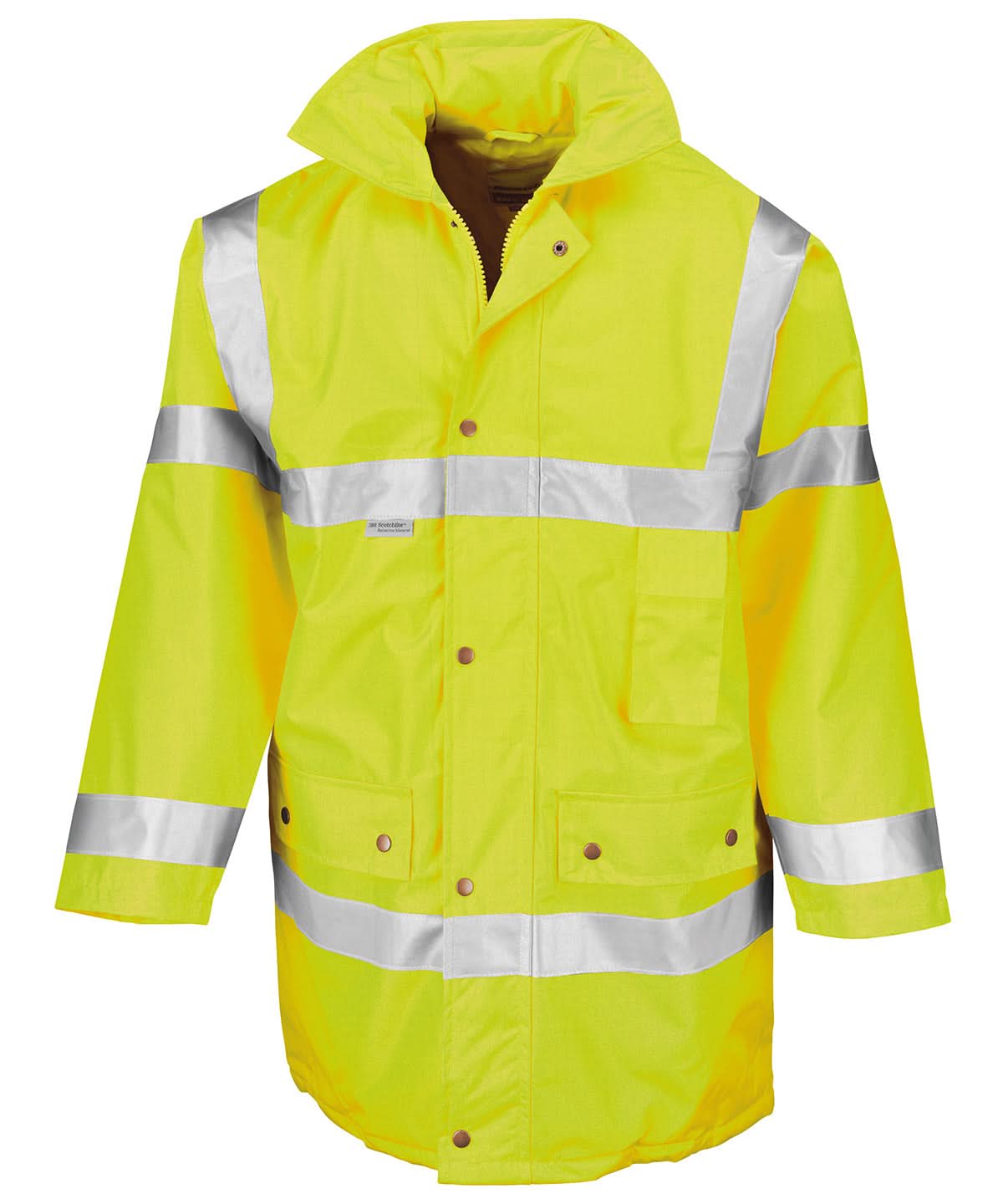 Result Safeguard N ISO 20471 Safety jacket RE18A - Fluorescent Yellow - Customisable Jackets