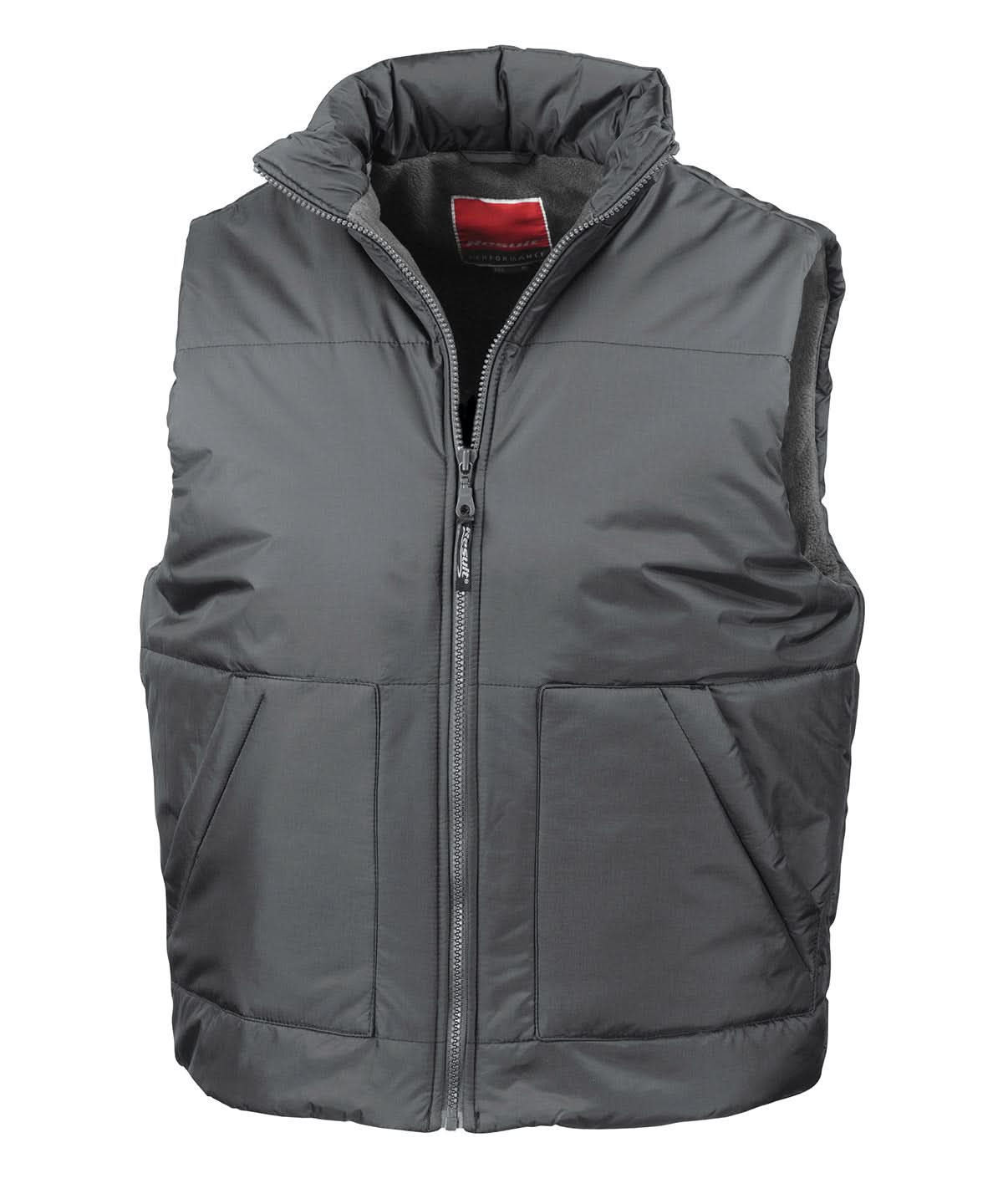 Result Fleece lined bodywarmer RE44A - Dark Grey - Customisable Gilets & Body Warmers