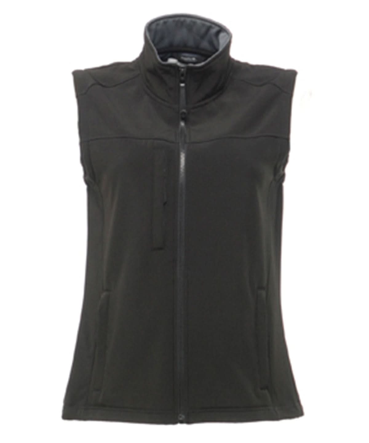 Regatta Professional Womens Flux softshell bodywarmer RG155 - All Black - Customisable Gilets & Body Warmers
