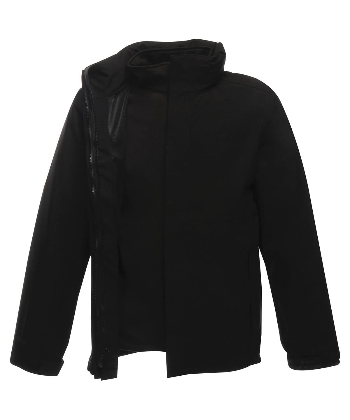 Regatta Professional Kingsley 3 in 1 jacket RG191 - Black Black - Customisable Softshell Jacket