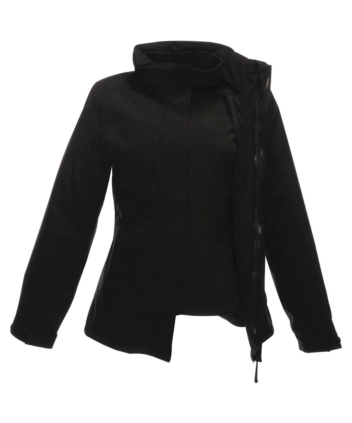 Regatta Professional Womens Kingsley 3 in 1 jacket RG192 - Black Black - Customisable Softshell Jacket