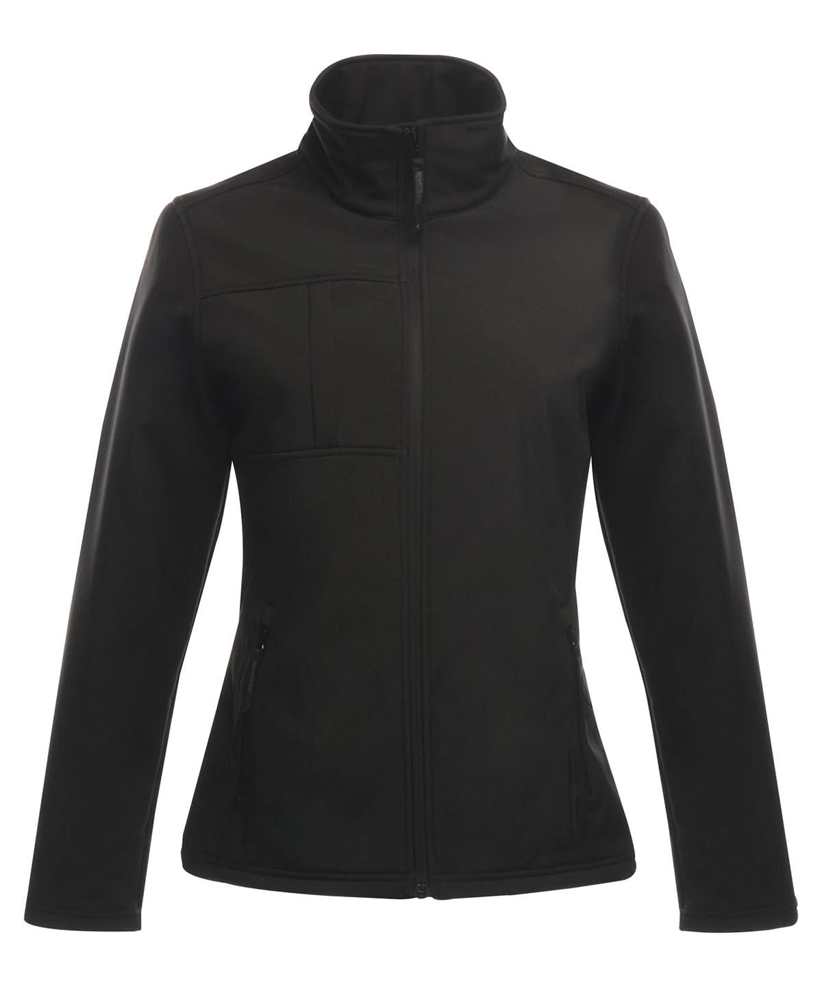 Regatta Professional Womens Octagon II printable 3 layer membrane softshell RG195 - Black Black - Customisable Softshell Jacket