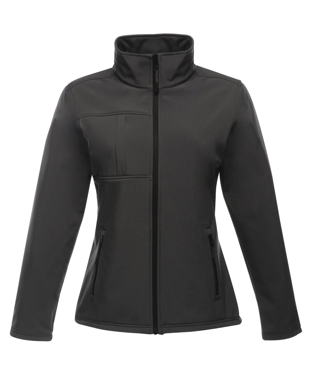 Regatta Professional Womens Octagon II printable 3 layer membrane softshell RG195 - Seal Grey Black - Customisable Softshell Jacket