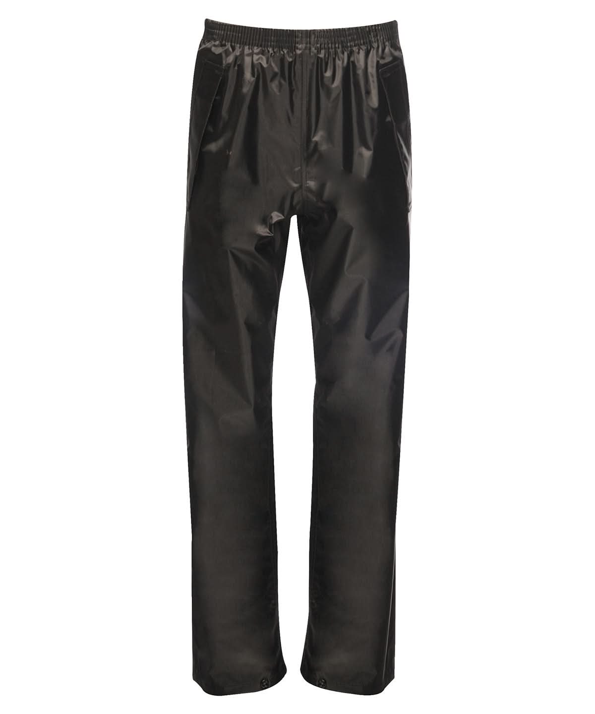 Regatta Junior Kids pro stormbreak overtrousers RG254 - Black - Customisable Trousers