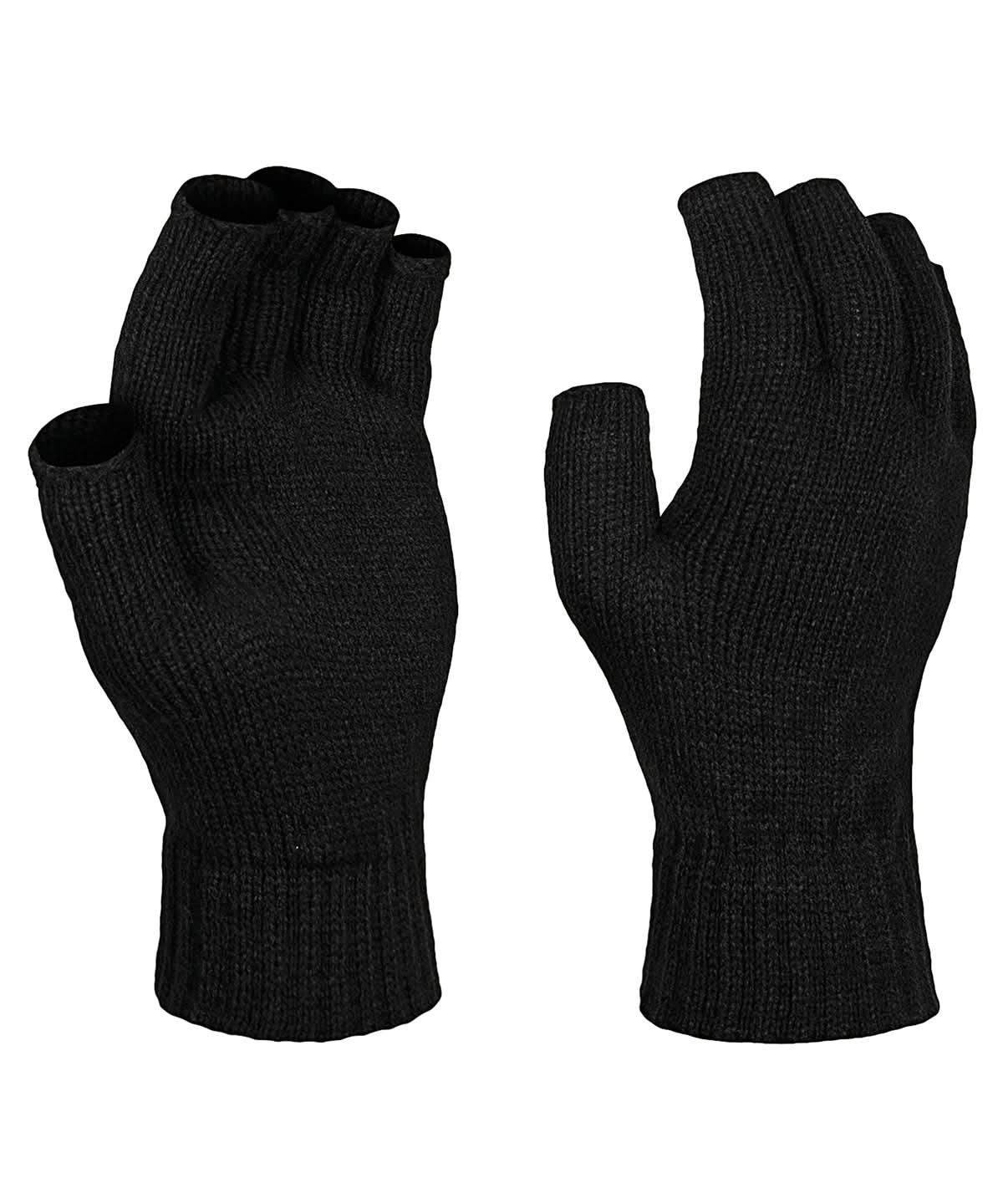 Regatta Professional Fingerless mitts RG278 - Black One size - Customisable Gloves