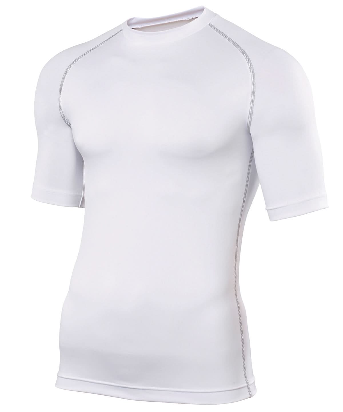 Rhino baselayer short sleeve RH002 - White - Customisable Baselayers