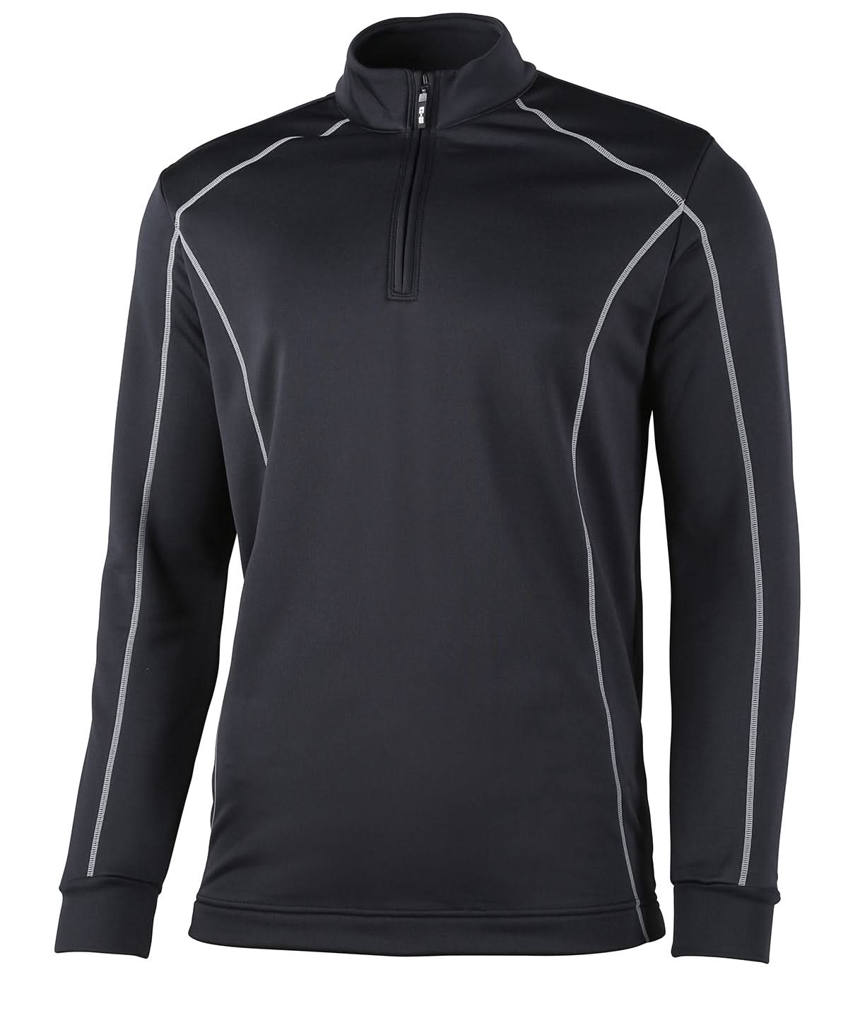Rhino Seville zip mid layer RH004 - Black - Customisable Sports Overtops