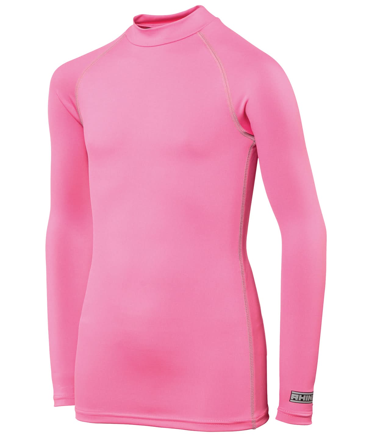Rhino baselayer long sleeve juniors RH01B - Pink - Customisable Baselayers