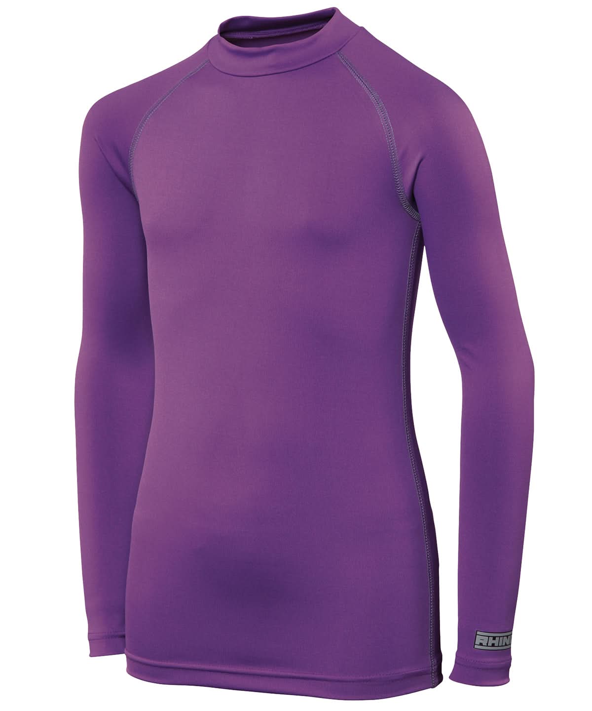 Rhino baselayer long sleeve juniors RH01B - Purple - Customisable Baselayers