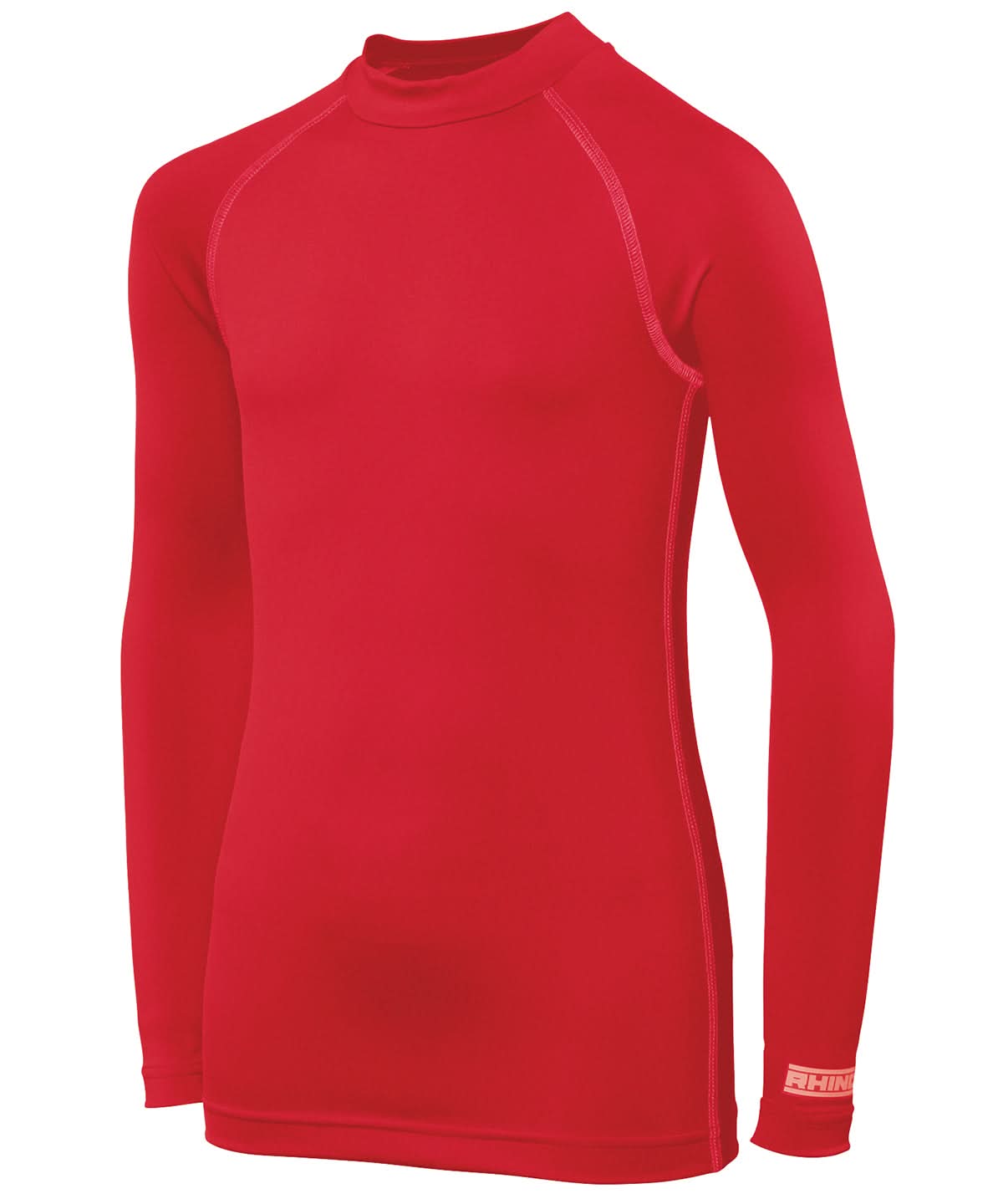 Rhino baselayer long sleeve juniors RH01B - Red - Customisable Baselayers