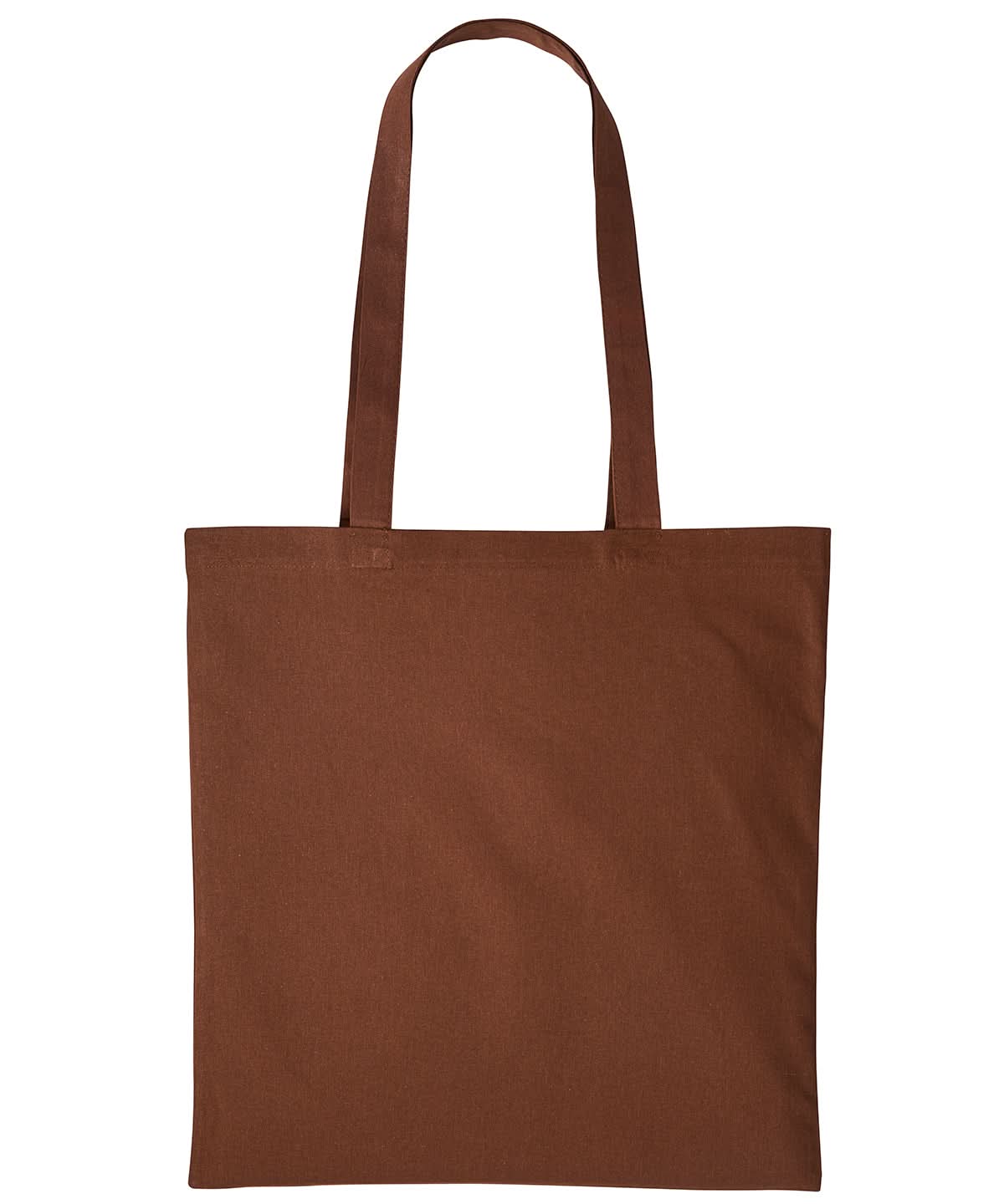 Nutshell Cotton shopper long handle RL100 - Dark Brown One size - Customisable Bags