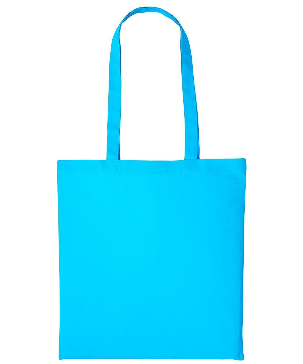 Nutshell Cotton shopper long handle RL100 - Hawaiian Blue One size - Customisable Bags
