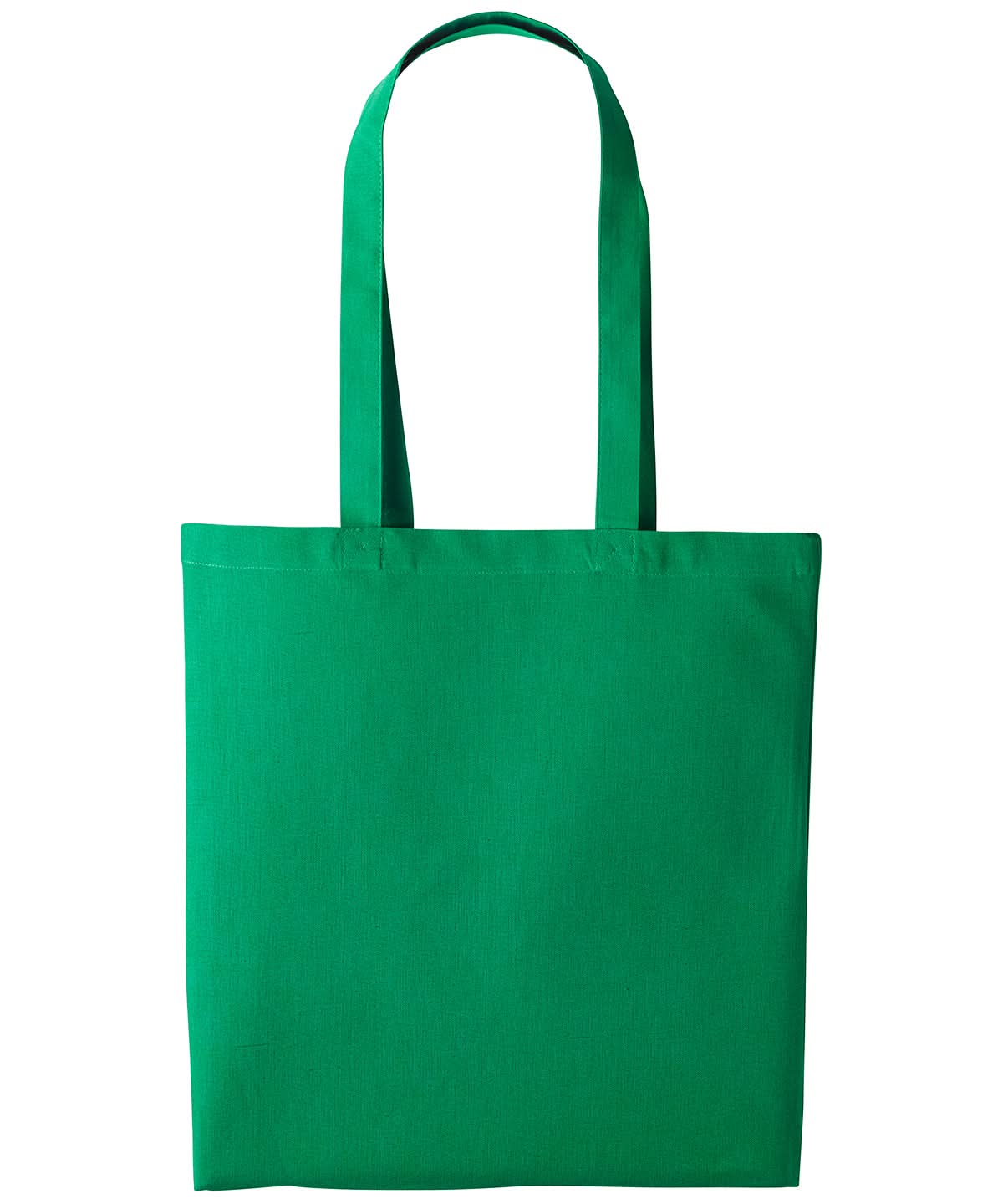 Nutshell Cotton shopper long handle RL100 - Kelly Green One size - Customisable Bags