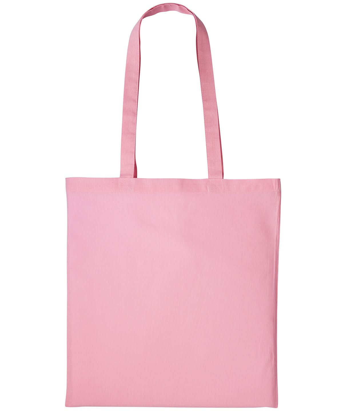 Nutshell Cotton shopper long handle RL100 - Light Pink One size - Customisable Bags