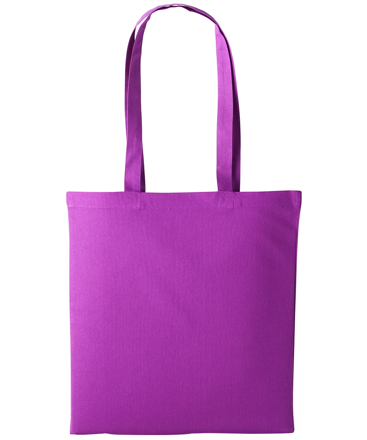 Nutshell Cotton shopper long handle RL100 - Magenta One size - Customisable Bags