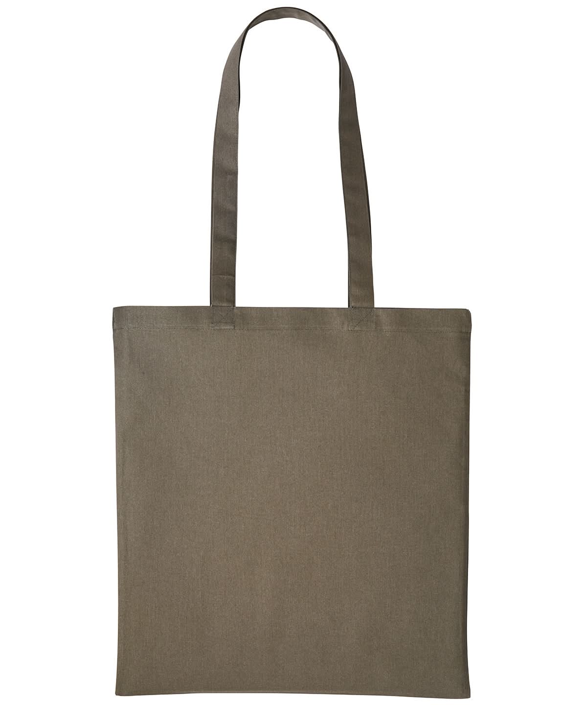 Nutshell Cotton shopper long handle RL100 - Olive One size - Customisable Bags