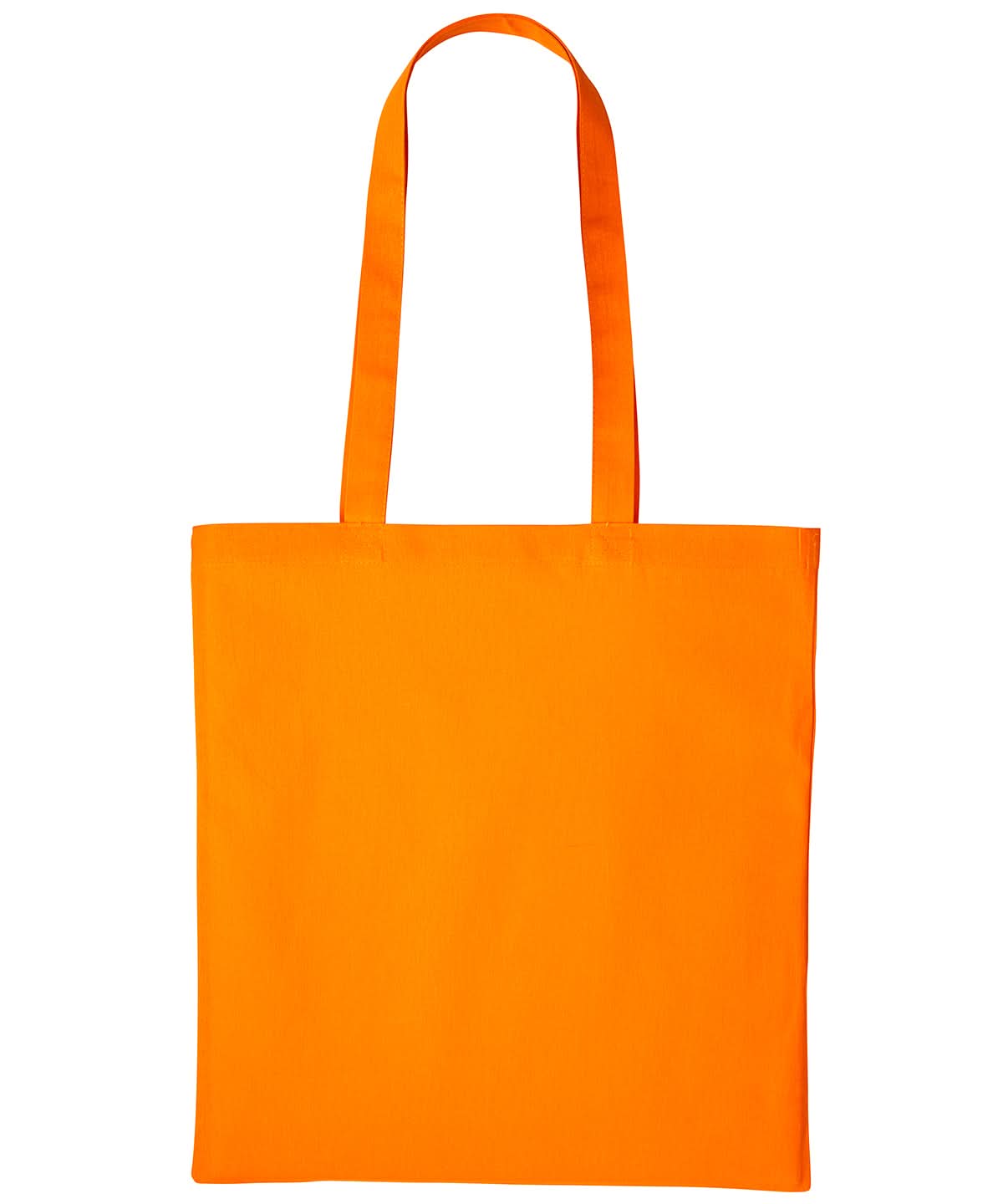 Nutshell Cotton shopper long handle RL100 - Orange One size - Customisable Bags
