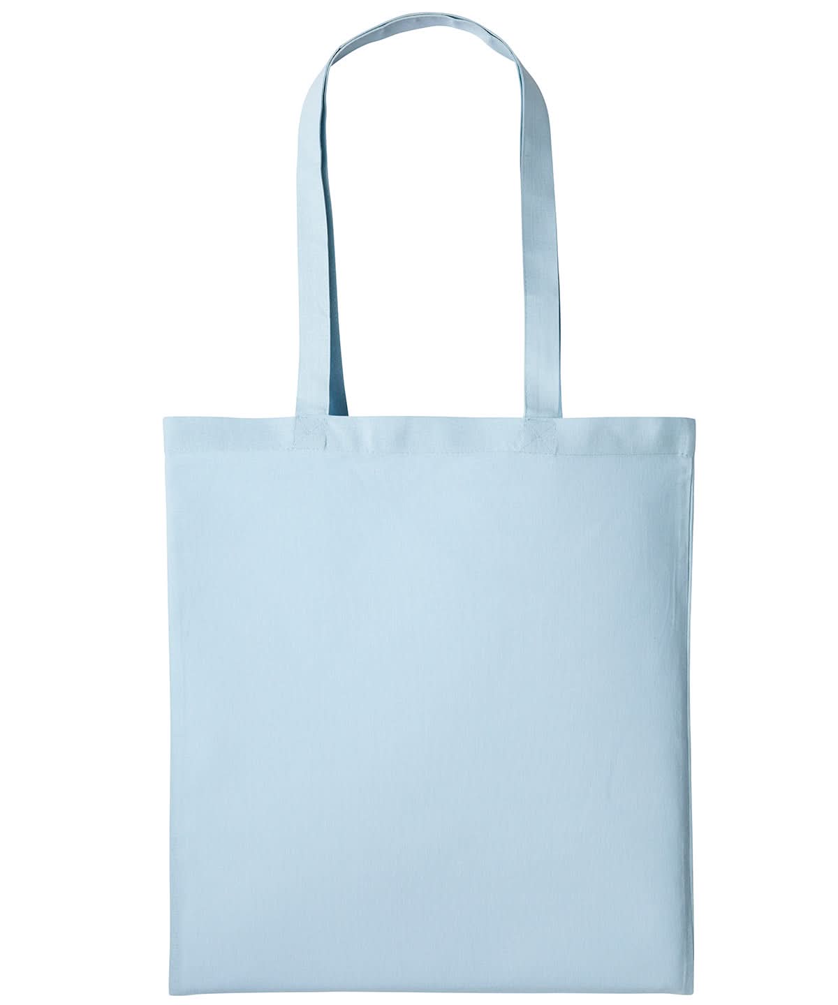 Nutshell Cotton shopper long handle RL100 - Pastel Blue One size - Customisable Bags