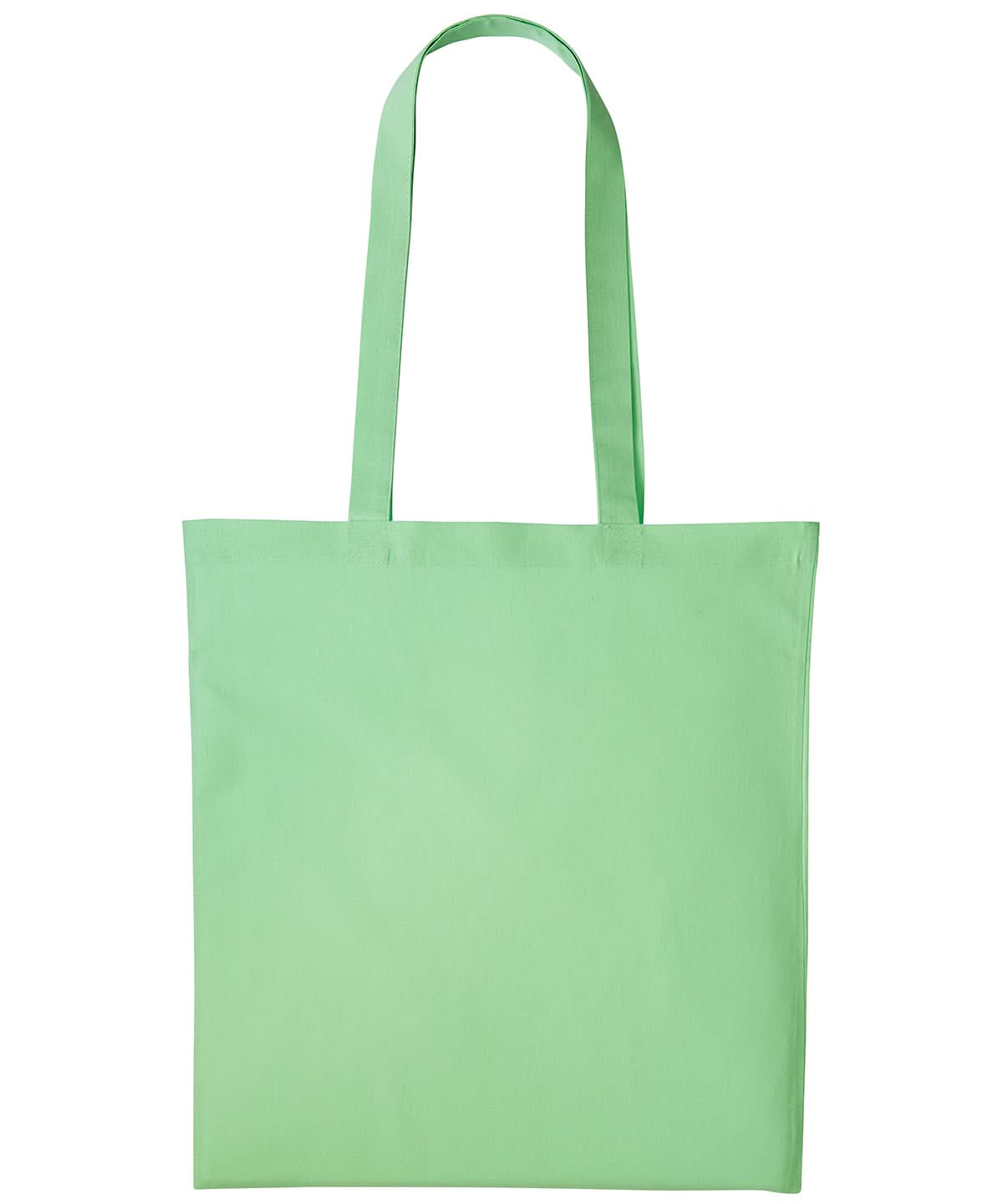 Nutshell Cotton shopper long handle RL100 - Pastel Green One size - Customisable Bags