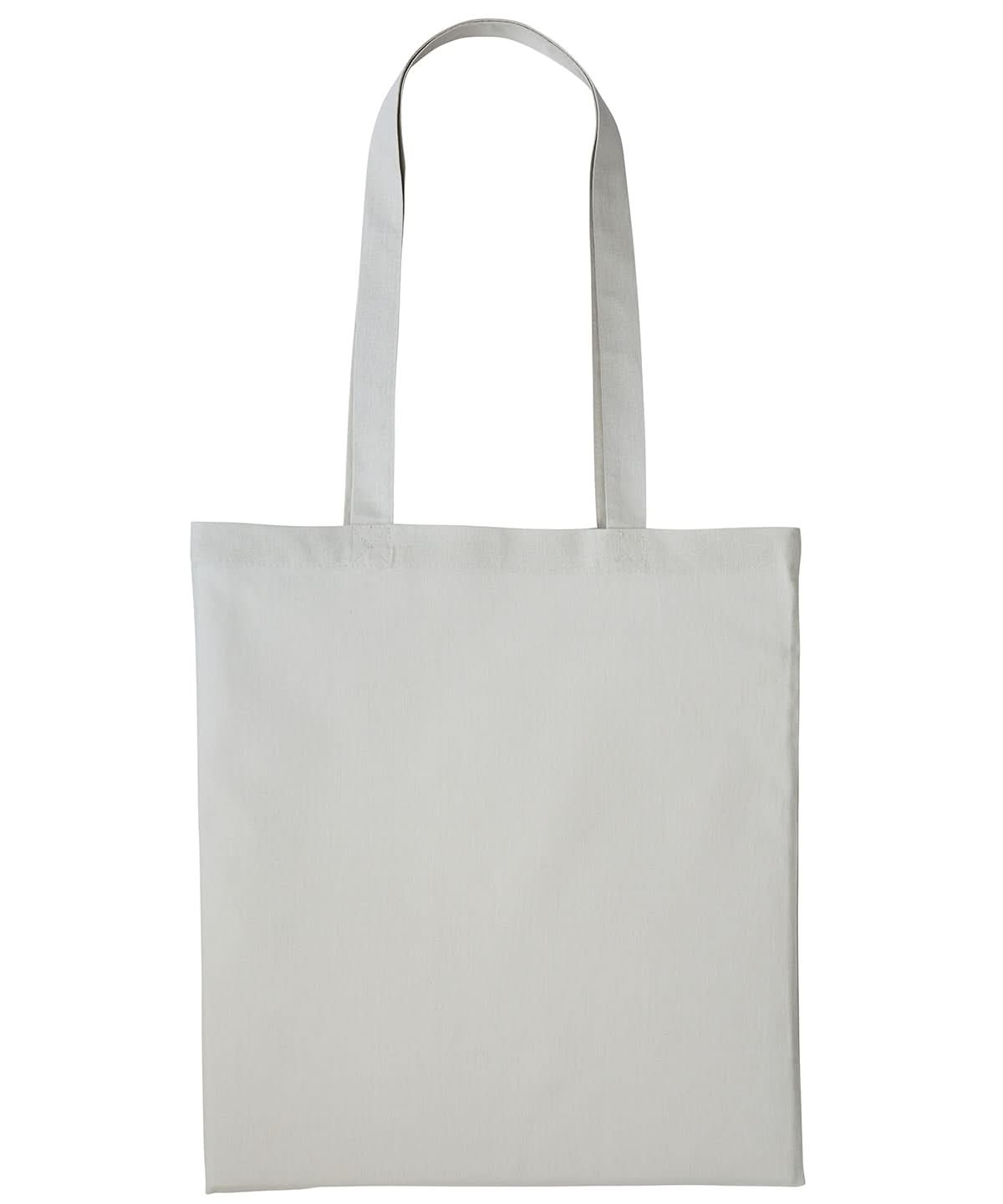 Nutshell Cotton shopper long handle RL100 - Pastel Grey One size - Customisable Bags