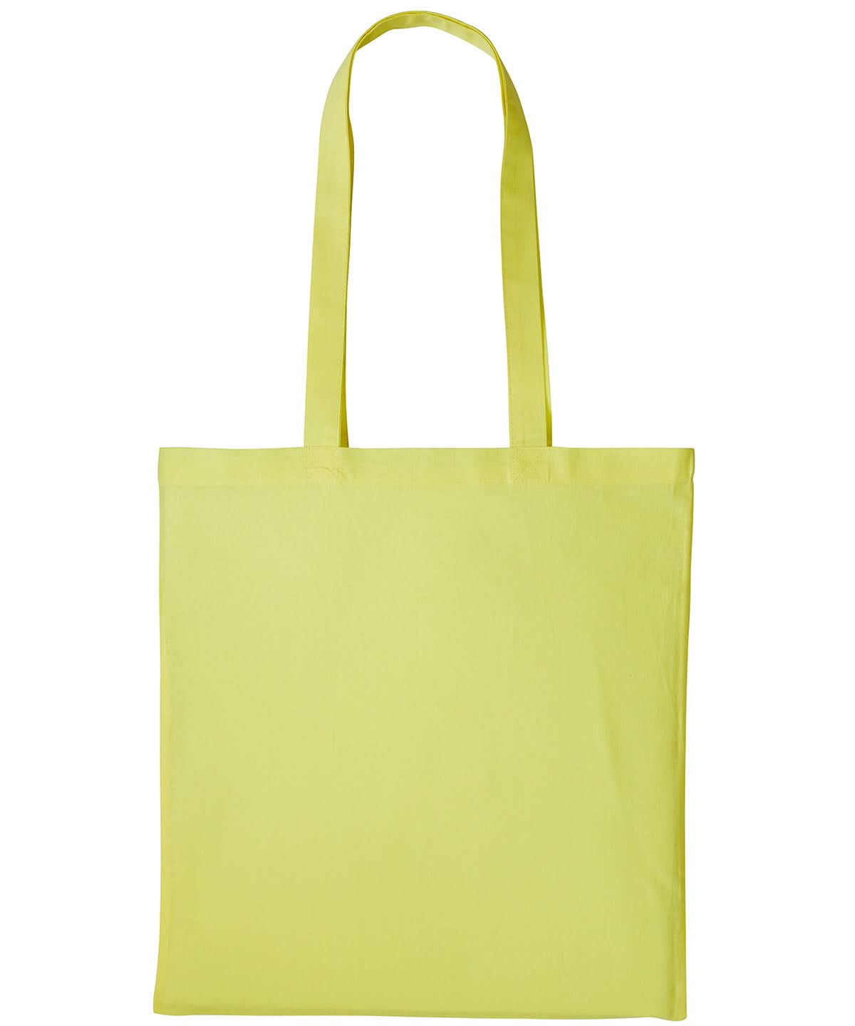 Nutshell Cotton shopper long handle RL100 - Pastel Lemon One size - Customisable Bags