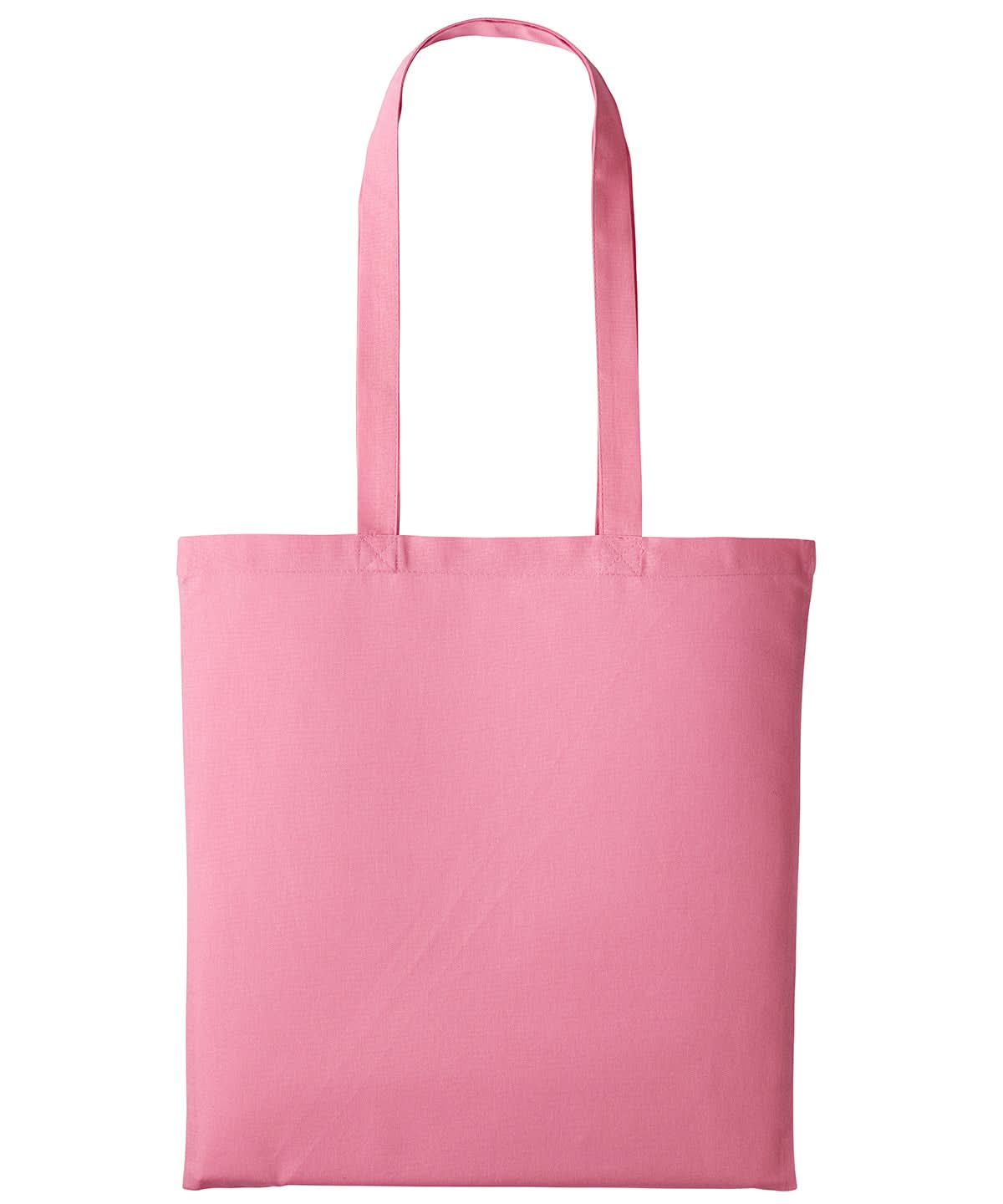 Nutshell Cotton shopper long handle RL100 - Pastel Pink One size - Customisable Bags