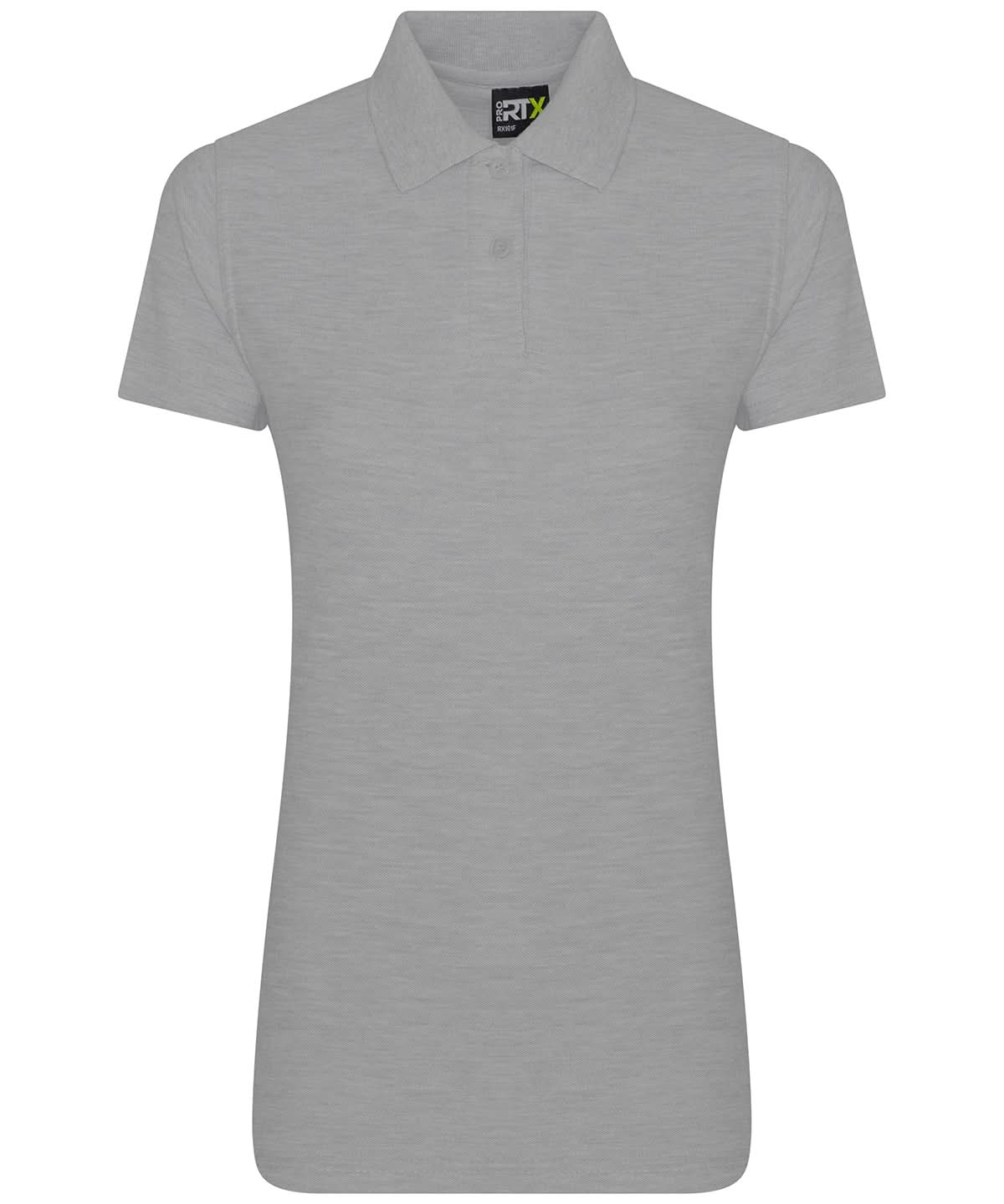 ProRTX Womens pro polo Heather Grey RX01F - Heather Grey - Customisable Polos