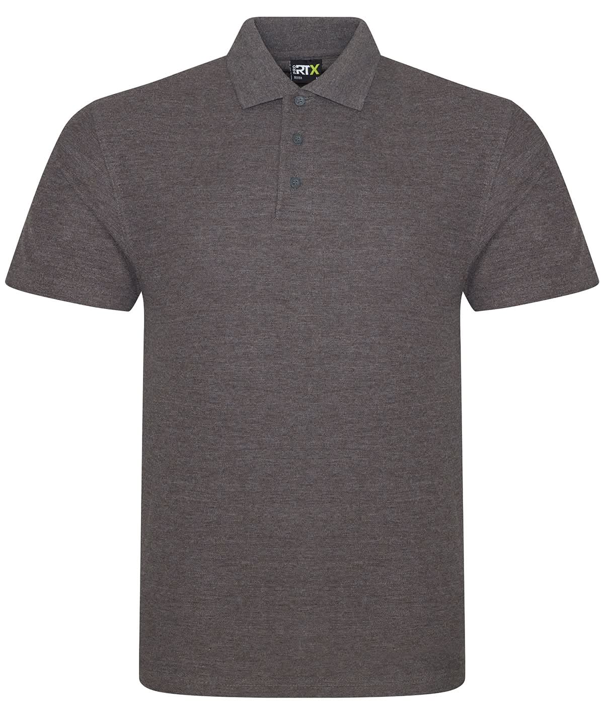 ProRTX Pro polo Charcoal RX101 - Charcoal - Customisable Polos