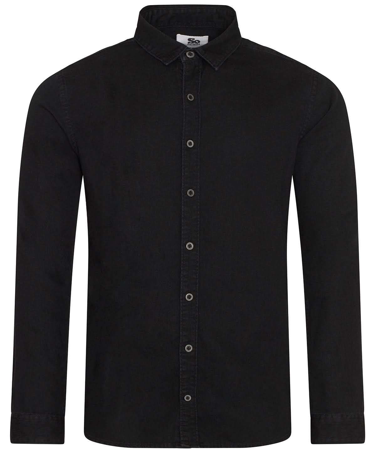 AWDis So Denim Jack denim shirt SD040 - Black - Customisable Shirts