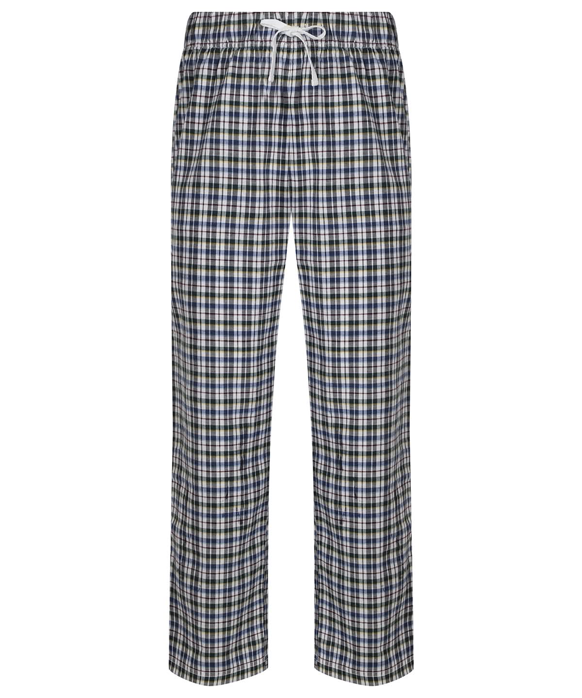 SF Tartan lounge pants M83 SFM83 - White Multi Check - Customisable Loungewear Bottoms