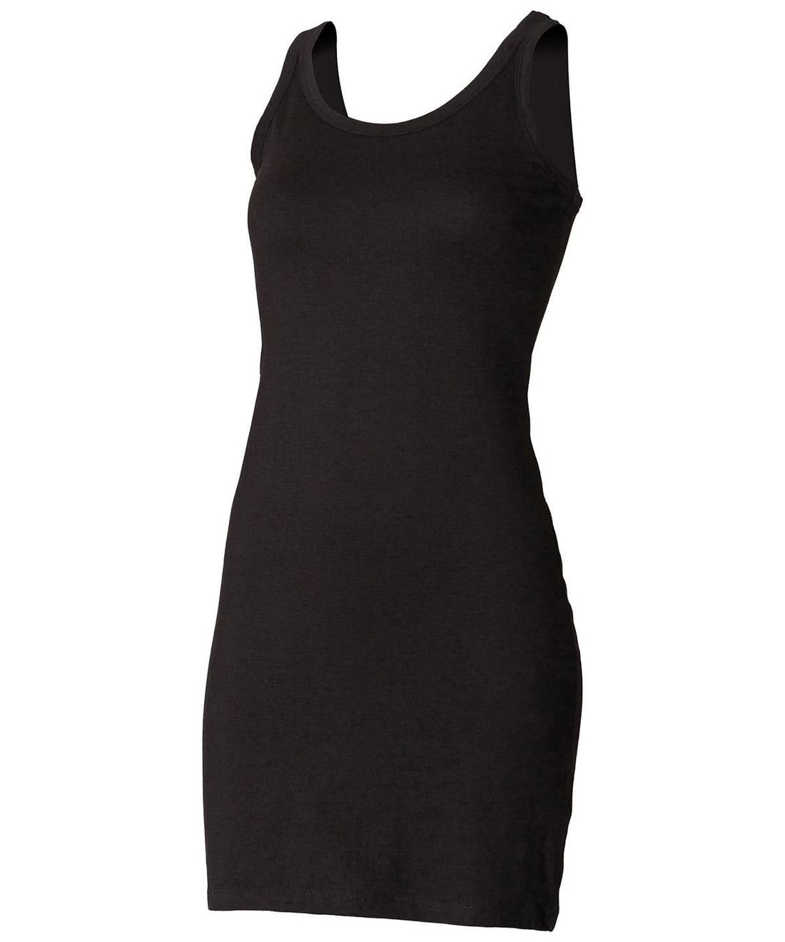 SF Extra long stretch tank SK104 - Black - Customisable T-Shirts